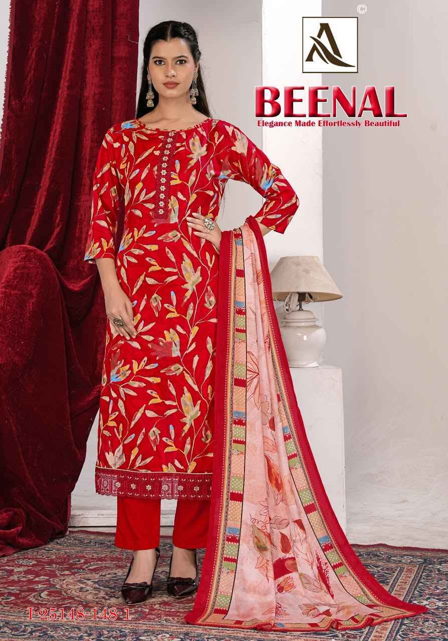 Alok Beenal Zam Dress Material 4 pcs Catalogue
