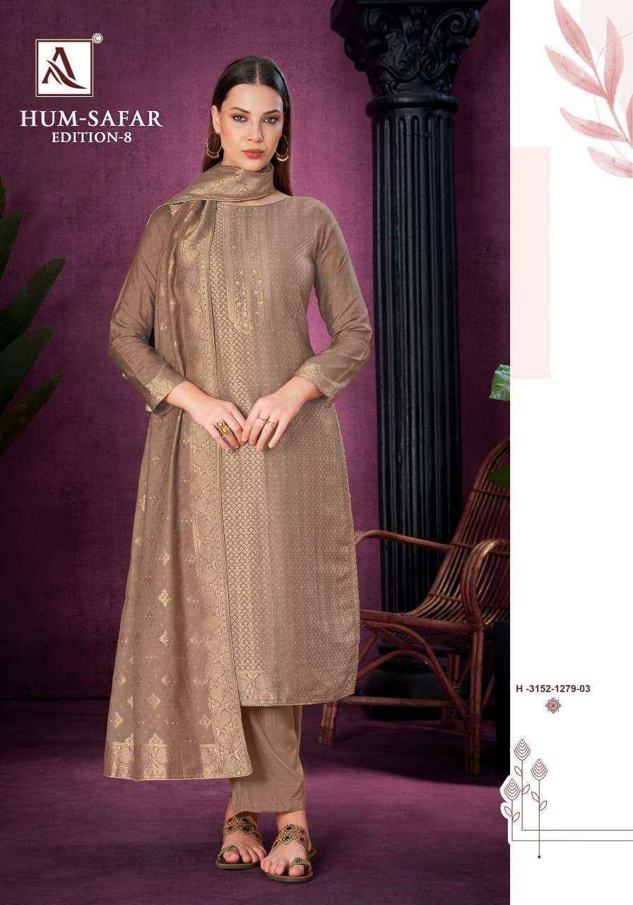 Alok Hum-Safar Edition 8 Viscose Maslin Dress Material 6 pcs Catalogue