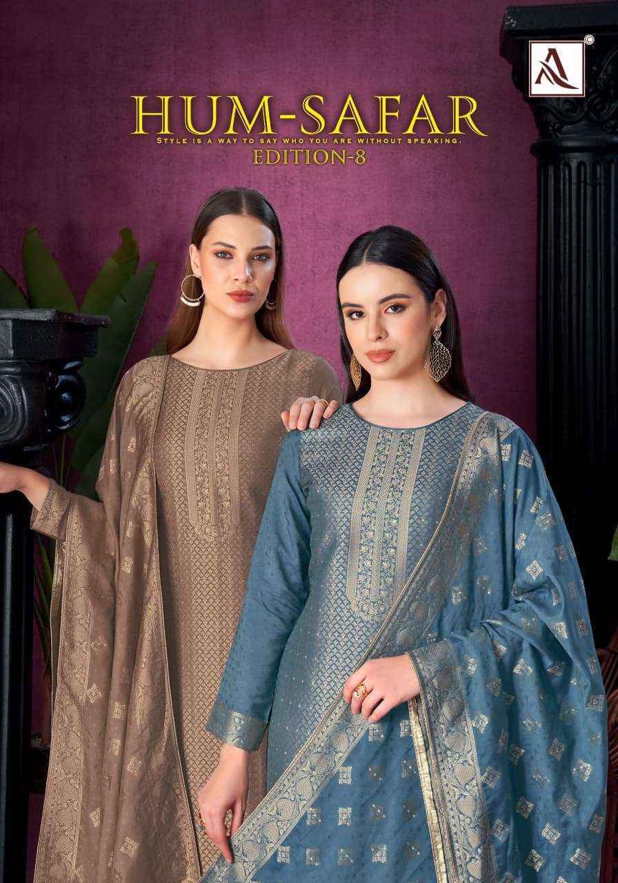 Alok Hum-Safar Edition 8 Viscose Maslin Dress Material 6 pcs Catalogue