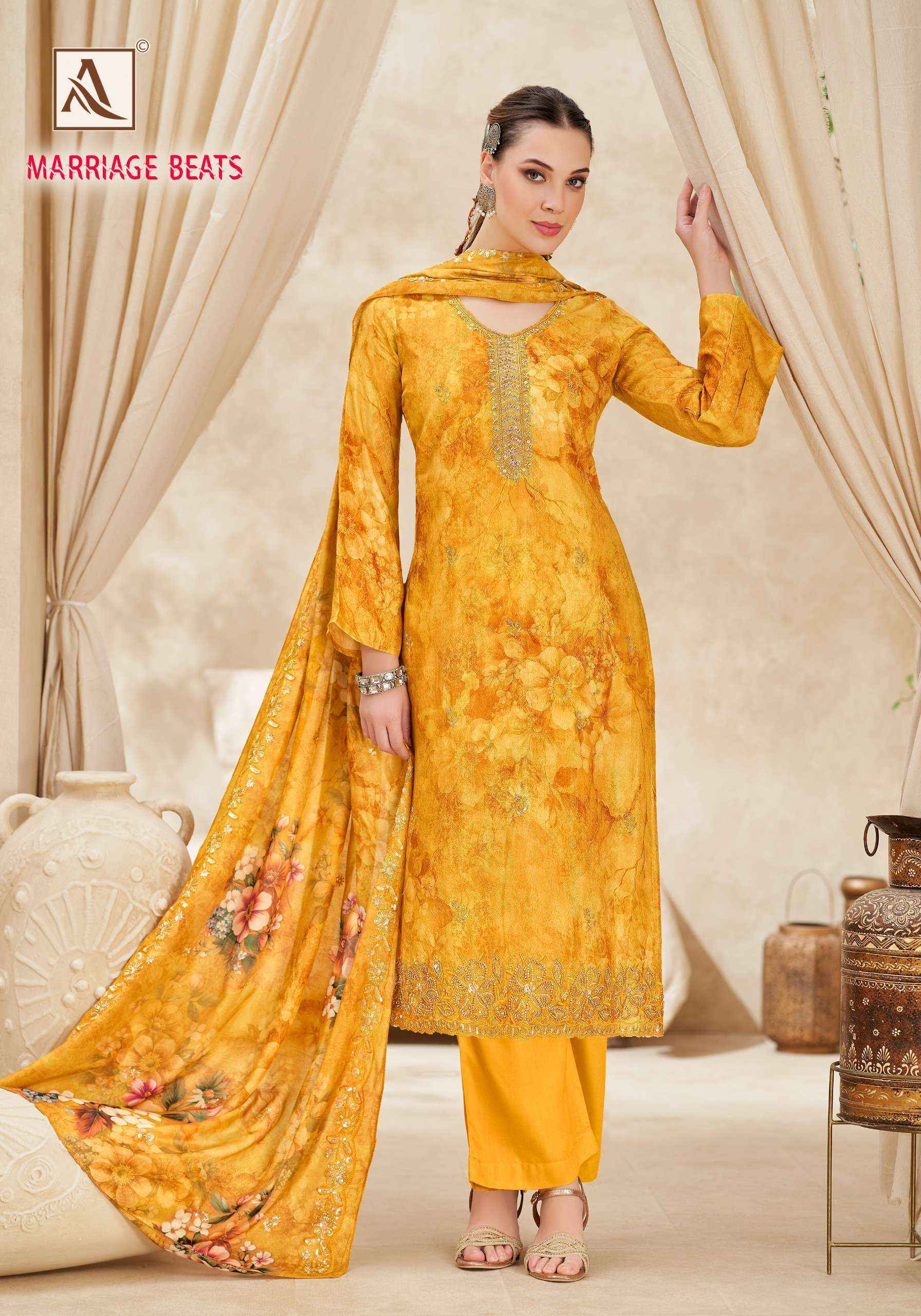 Alok Marriage Beats Viscose Dress Material 8 pcs Catalogue