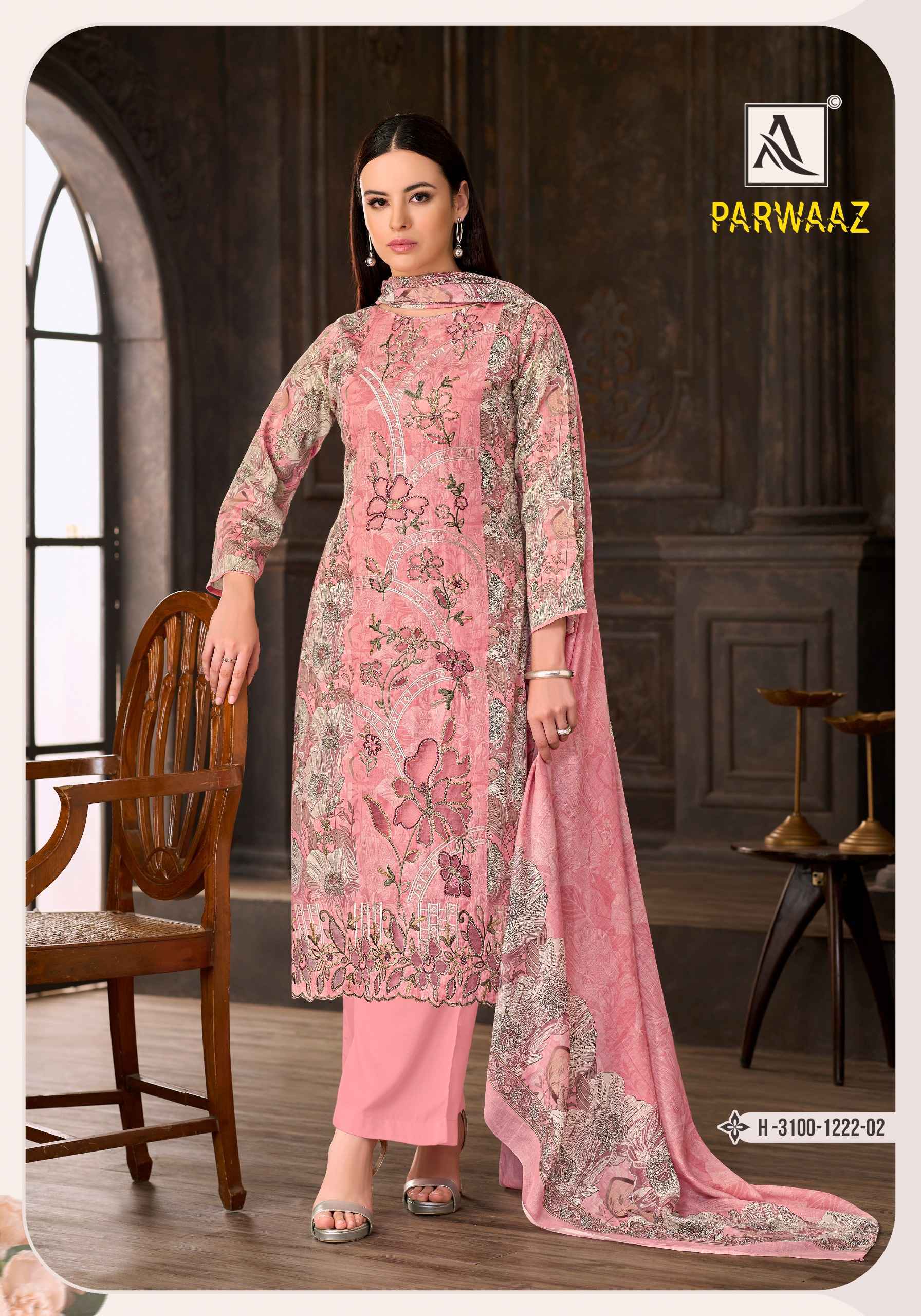 Alok Parwaaz Zam Cotton Dress Material 4 pcs Catalogue