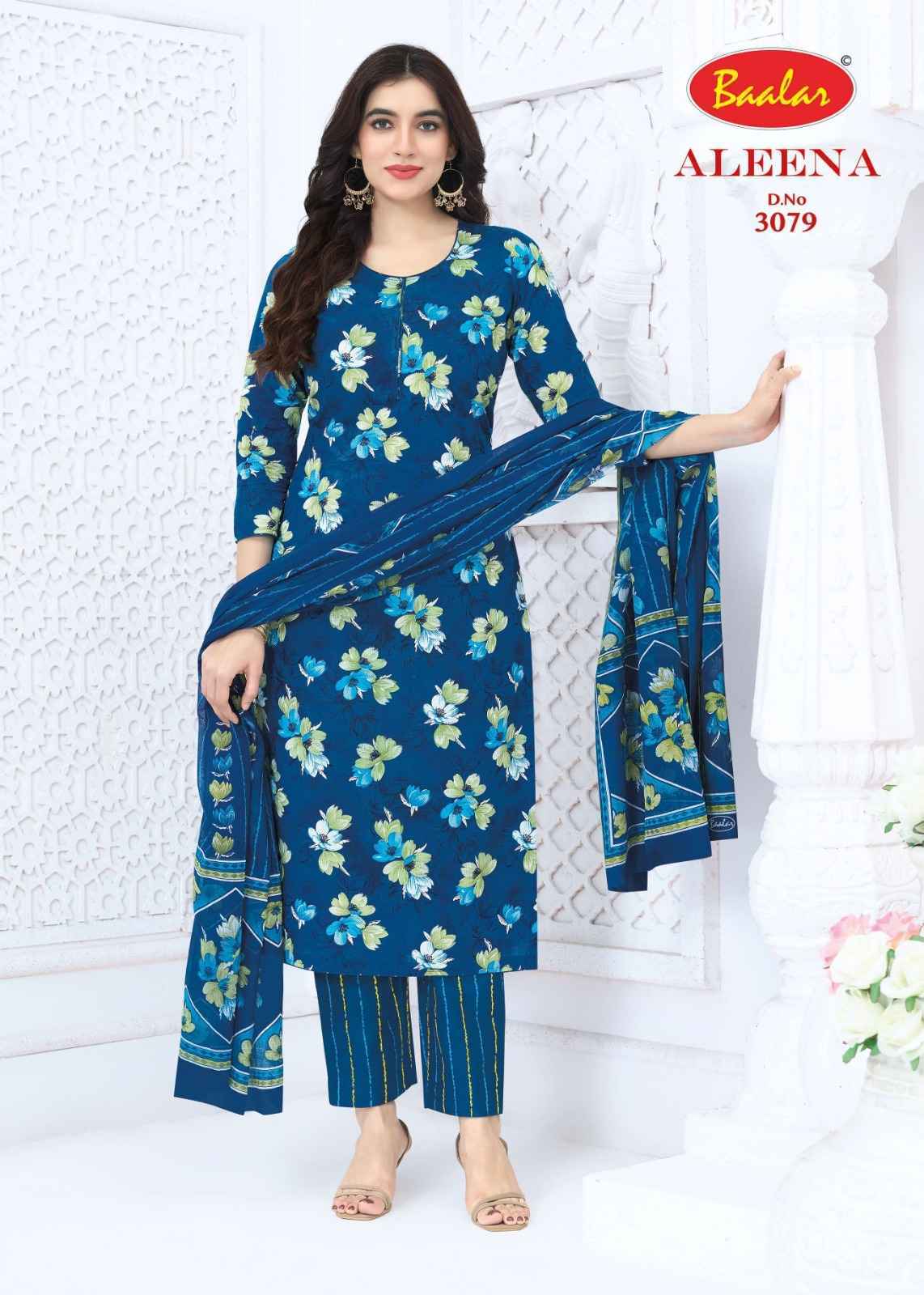 Baalar Aleena Vol 30 Cotton Dress Material 16 pcs Catalogue