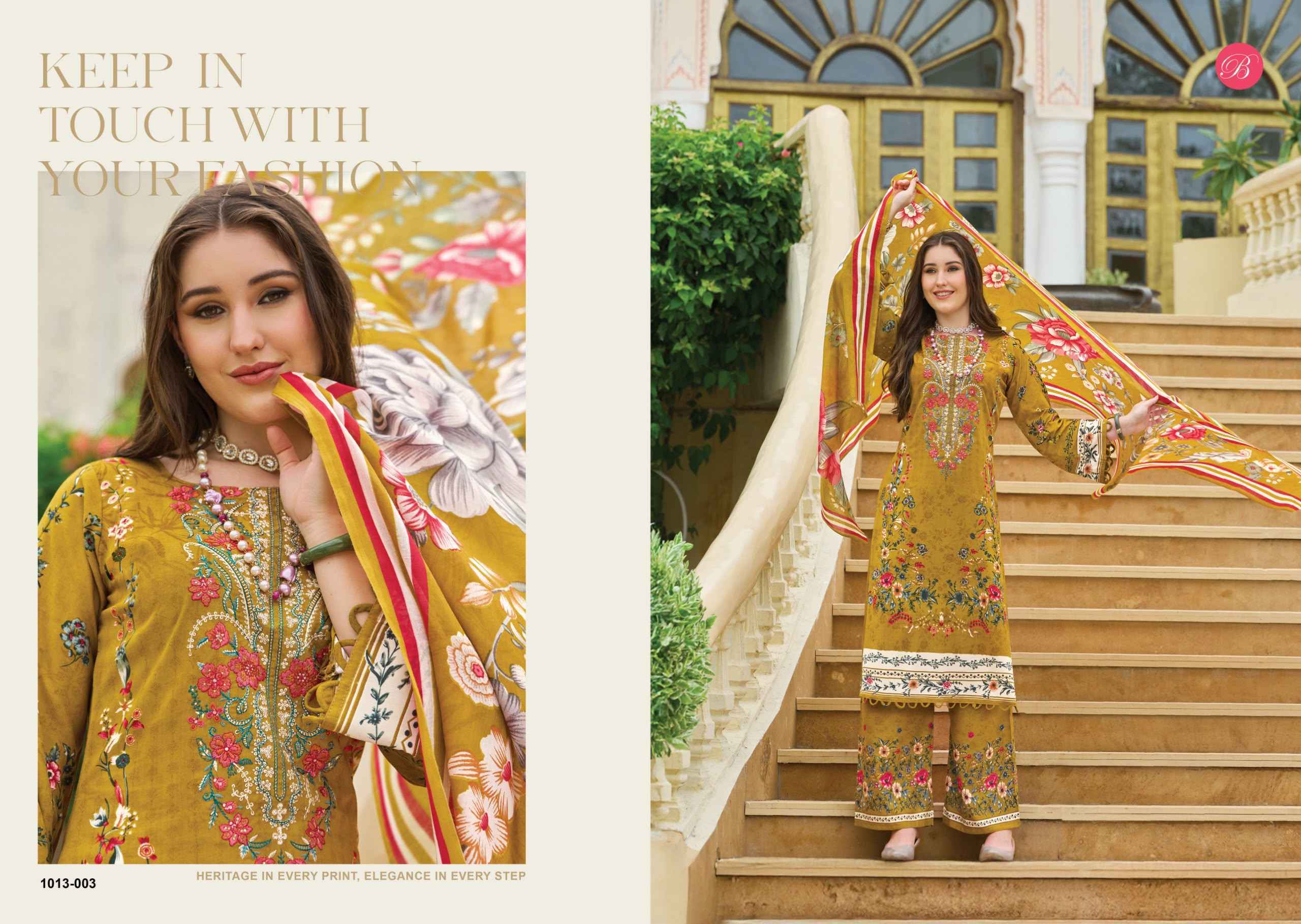 Belliza Dilshad Vol 7 Viscose Rayon Dress Material 8 pcs Catalogue