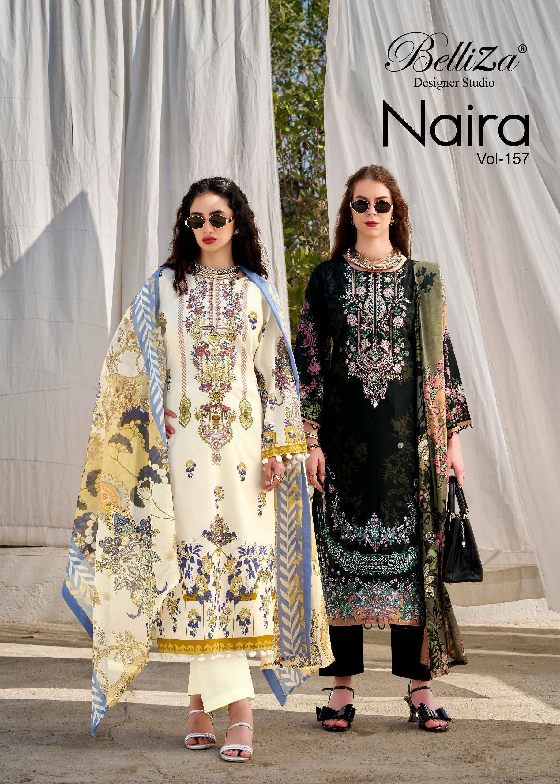 Belliza Naira Vol 157 Cotton Dress Material 8 pcs Cataloge
