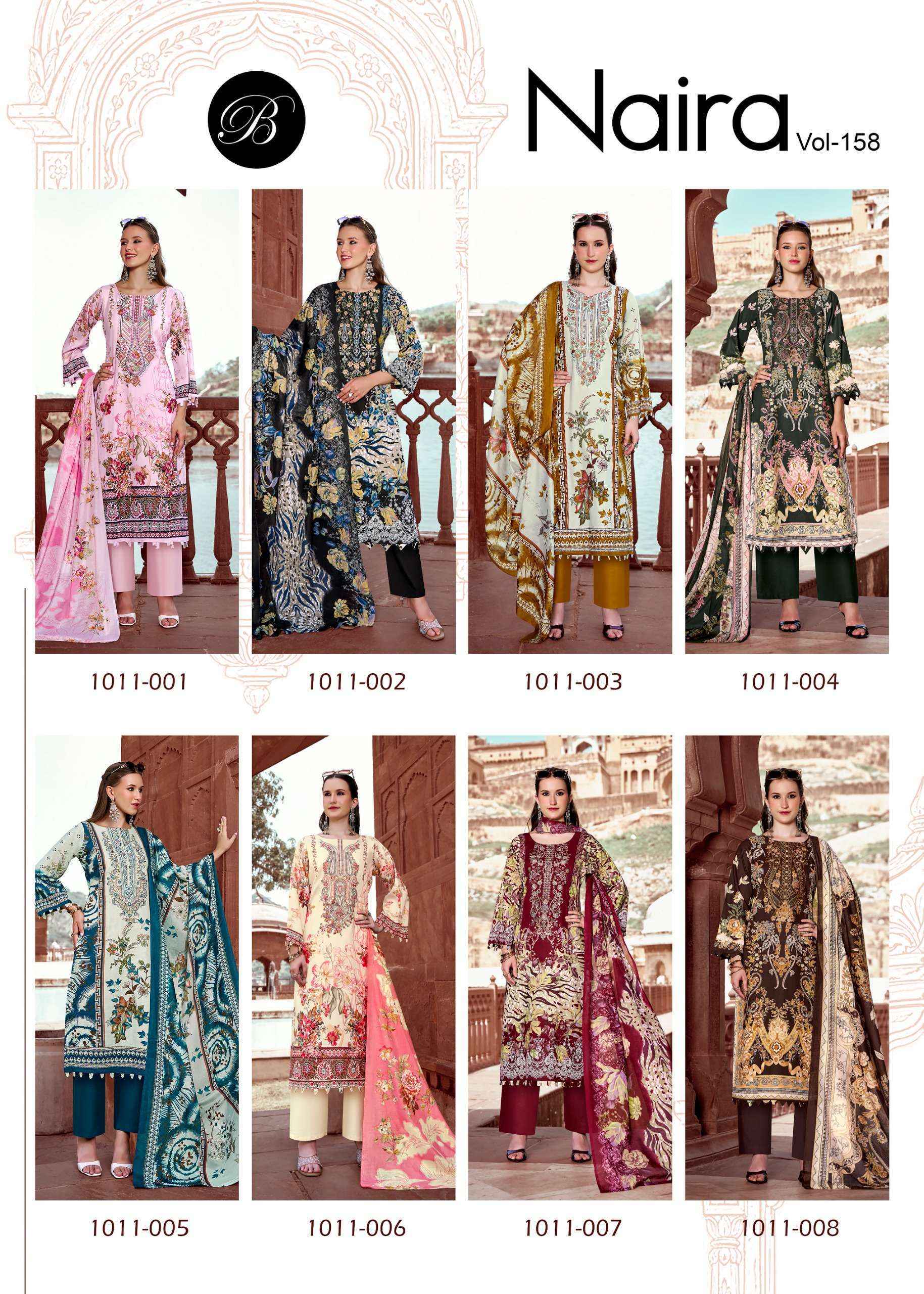 Belliza Naira Vol 158 Cotton Dress Material 8 pcs Cataloge