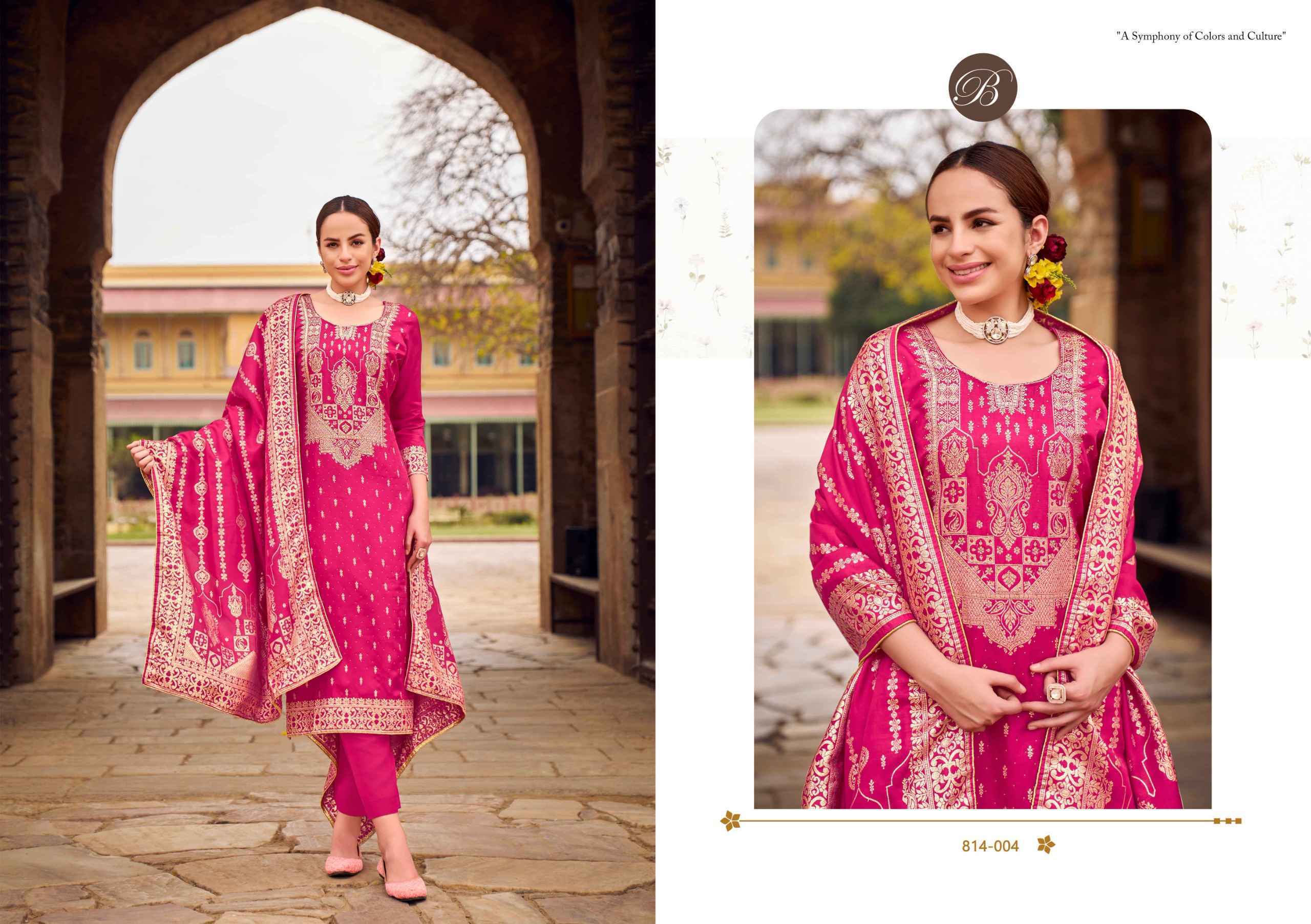 Belliza Pankhuri Viscose Dress Material 6 pcs Catalogue