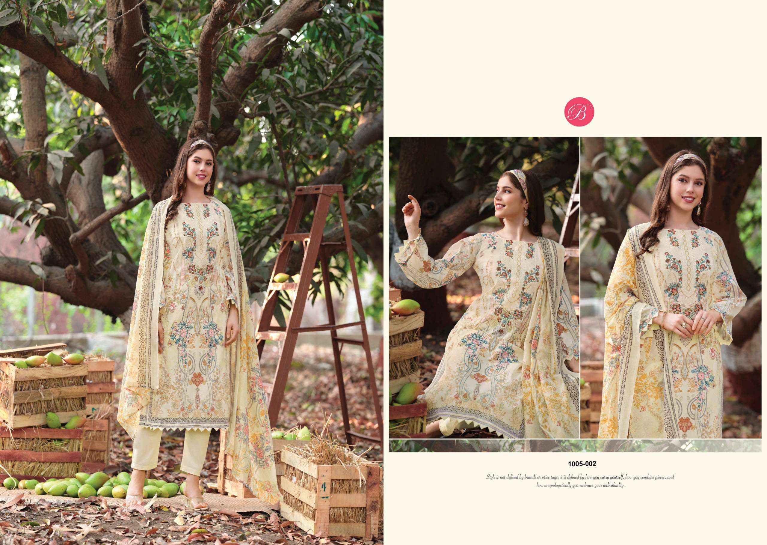 Belliza Riwayat Vol 20 Viscose Rayon Dress Material 8 pcs Catalogue