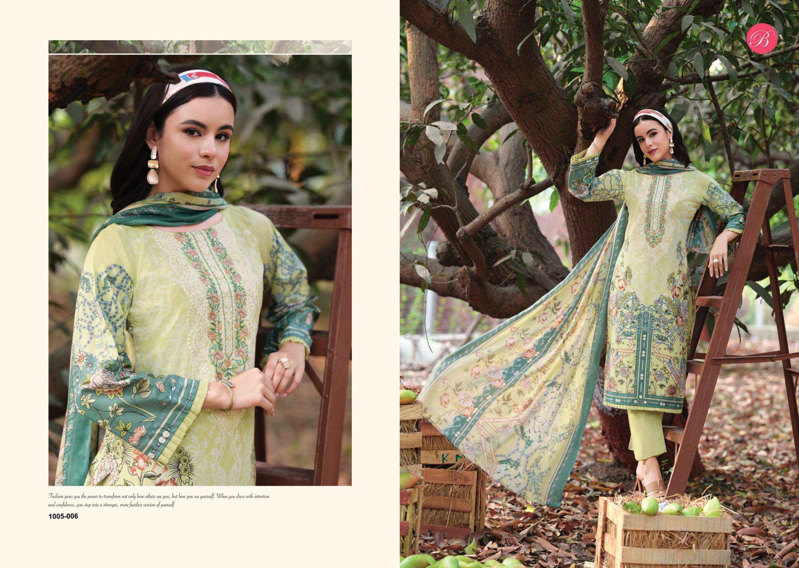 Belliza Riwayat Vol 20 Viscose Rayon Dress Material 8 pcs Catalogue