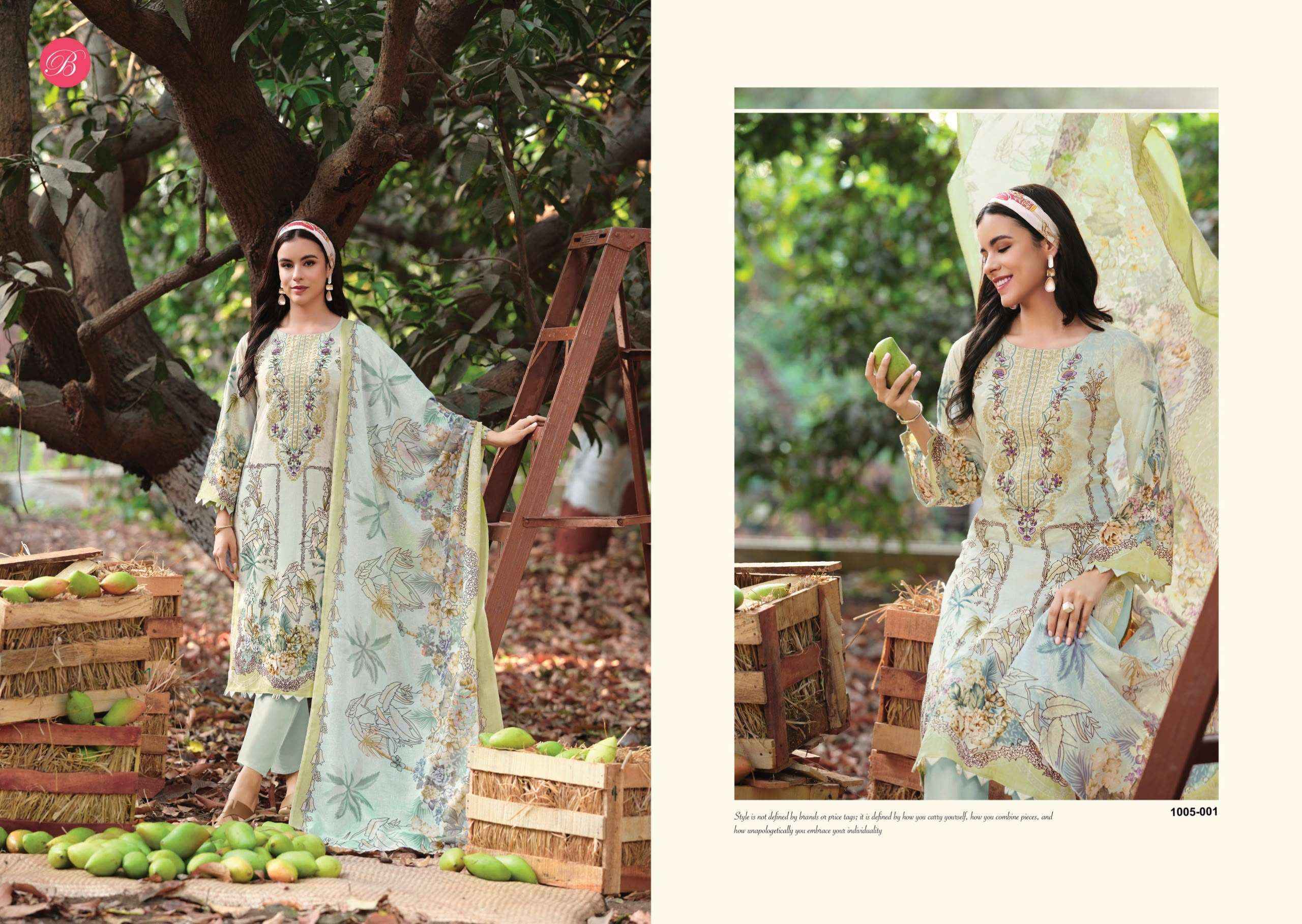 Belliza Riwayat Vol 20 Viscose Rayon Dress Material 8 pcs Catalogue