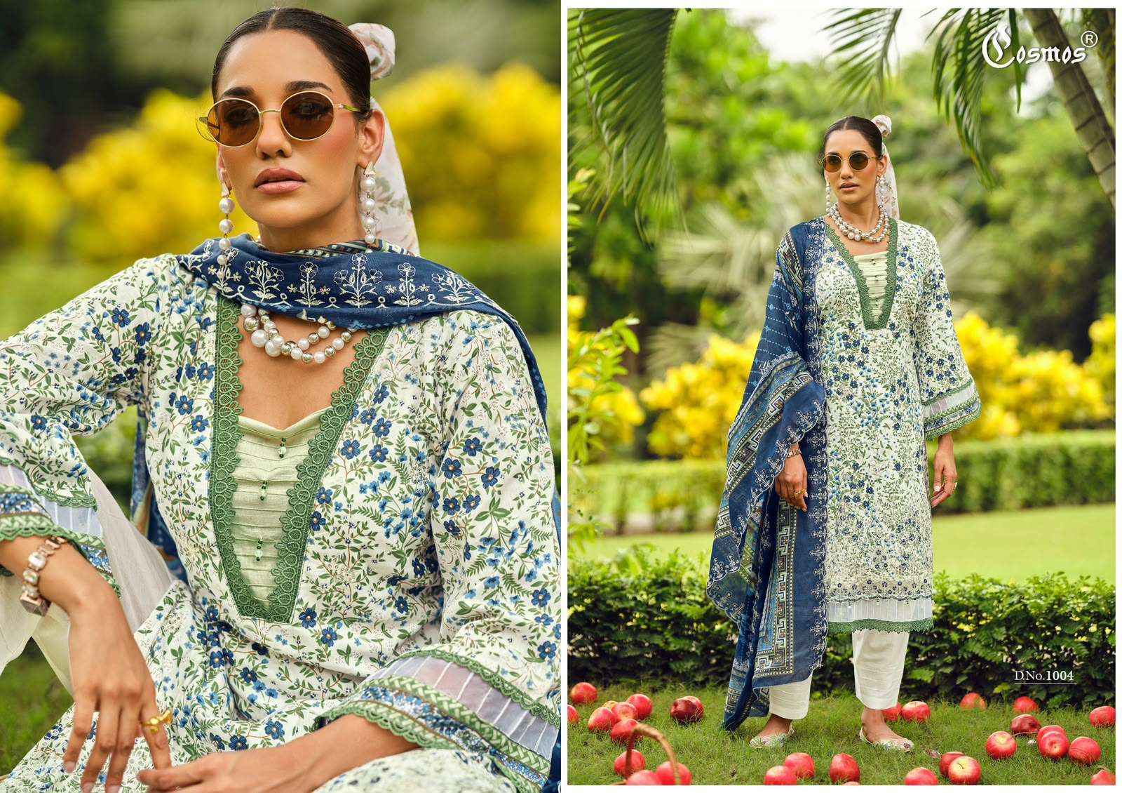 Cosmos Riwayat Vol 1 Lawn Cotton Dress Material 6 pcs Catalogue
