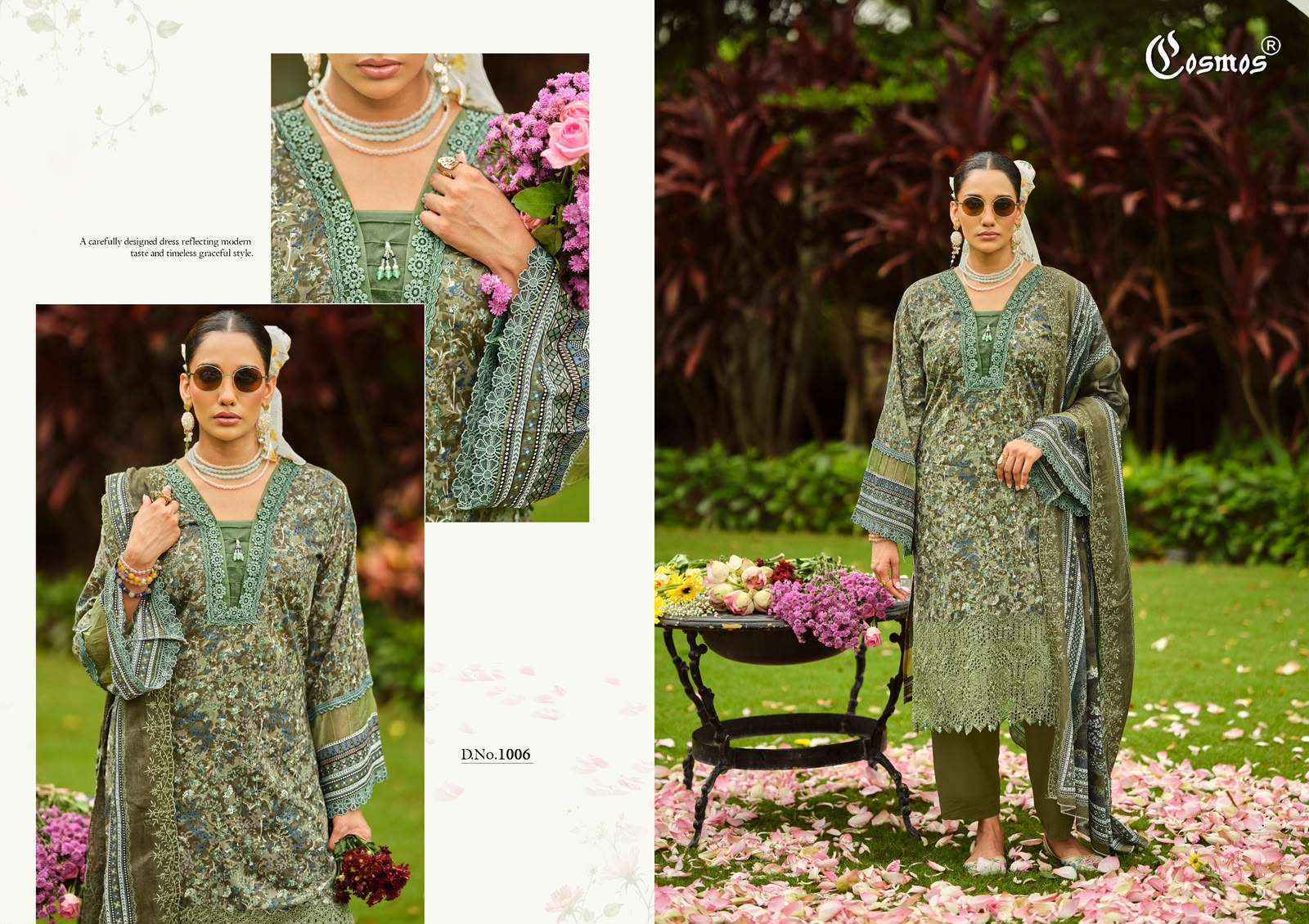 Cosmos Riwayat Vol 1 Lawn Cotton Dress Material 6 pcs Catalogue