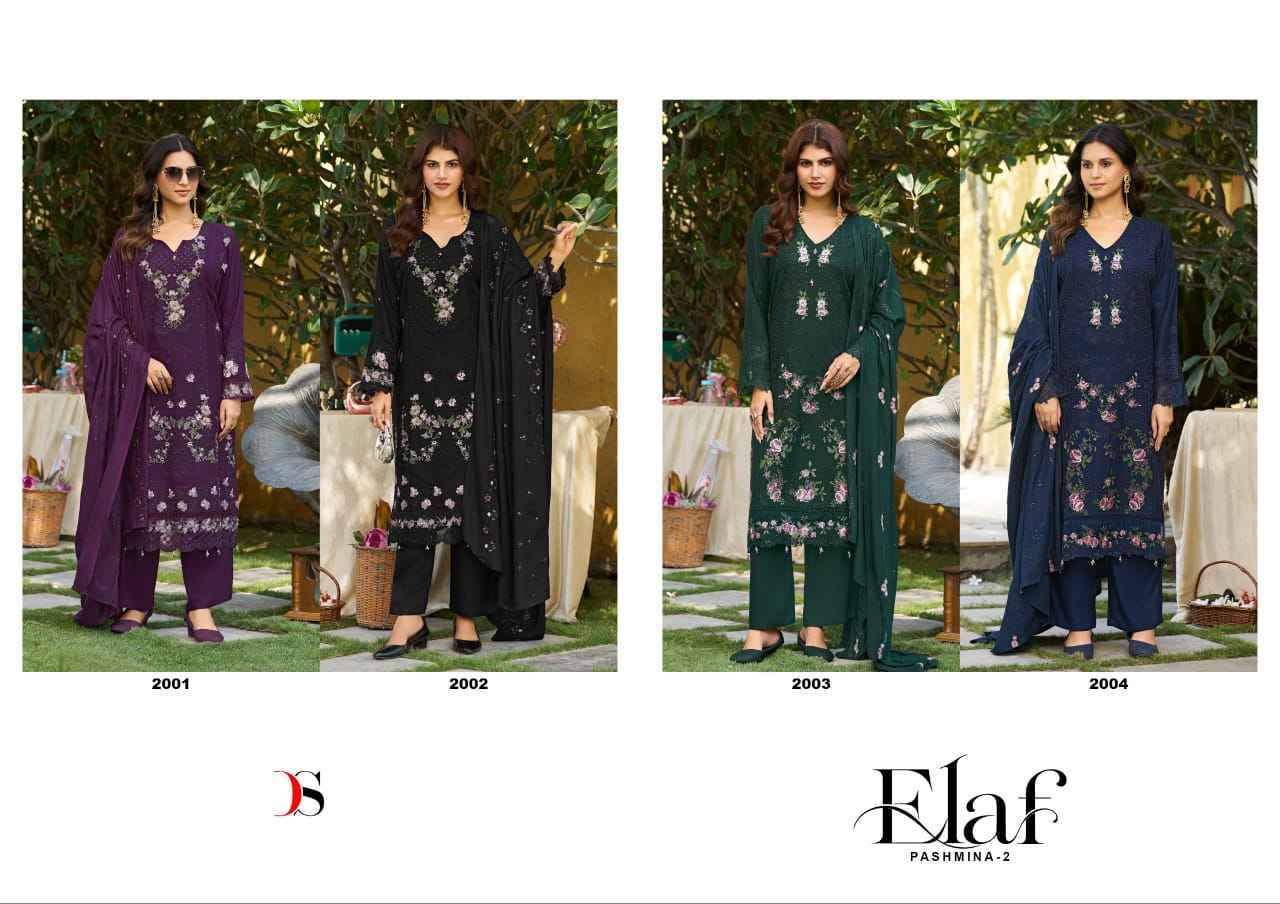 Deepsy Elaf Pashmina Vol 2 Viscouse Pashmina Dress Material 4 pcs Catalogue