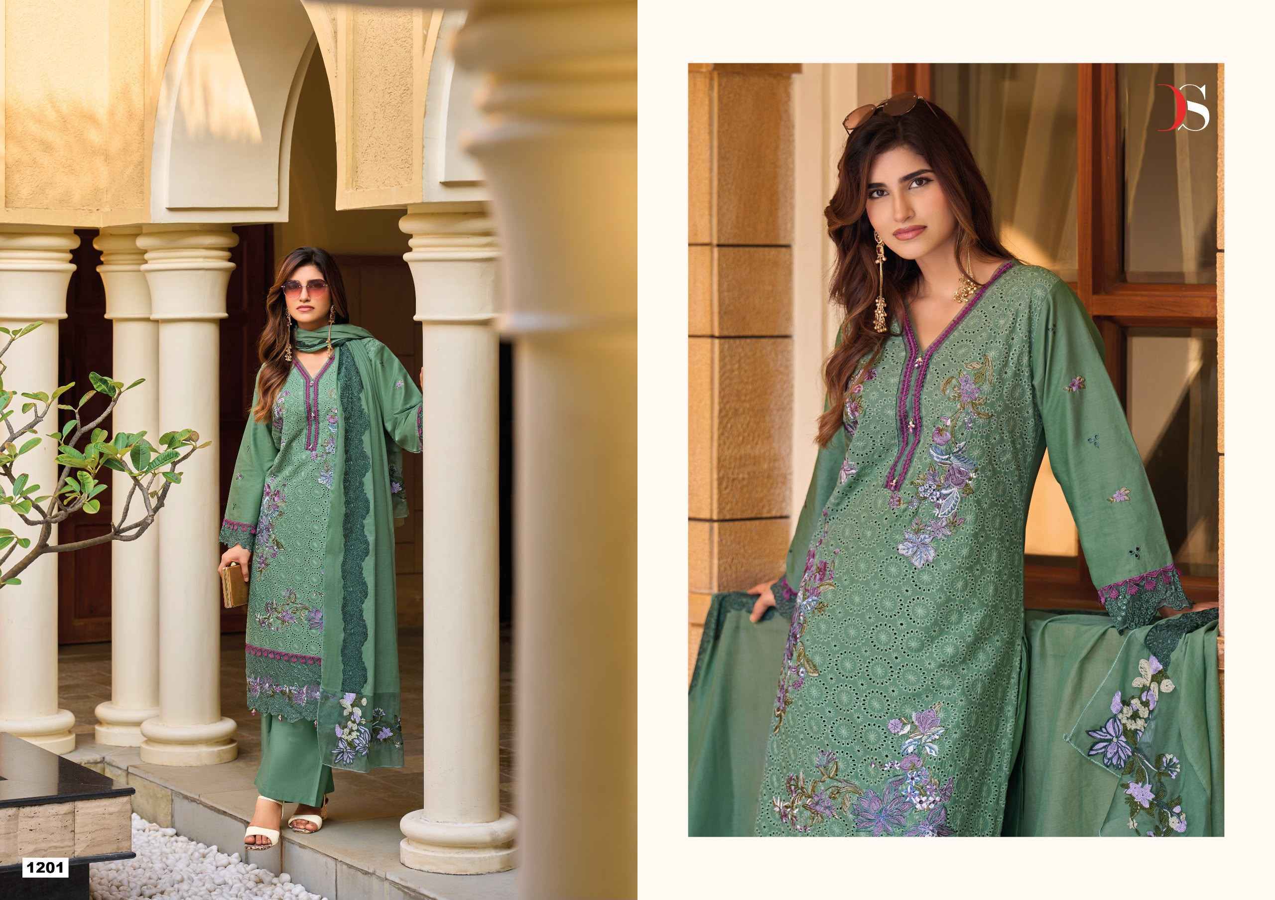Deepsy Elaf Premium Vol 12 Cotton Dress Material 6 pcs Catalogue