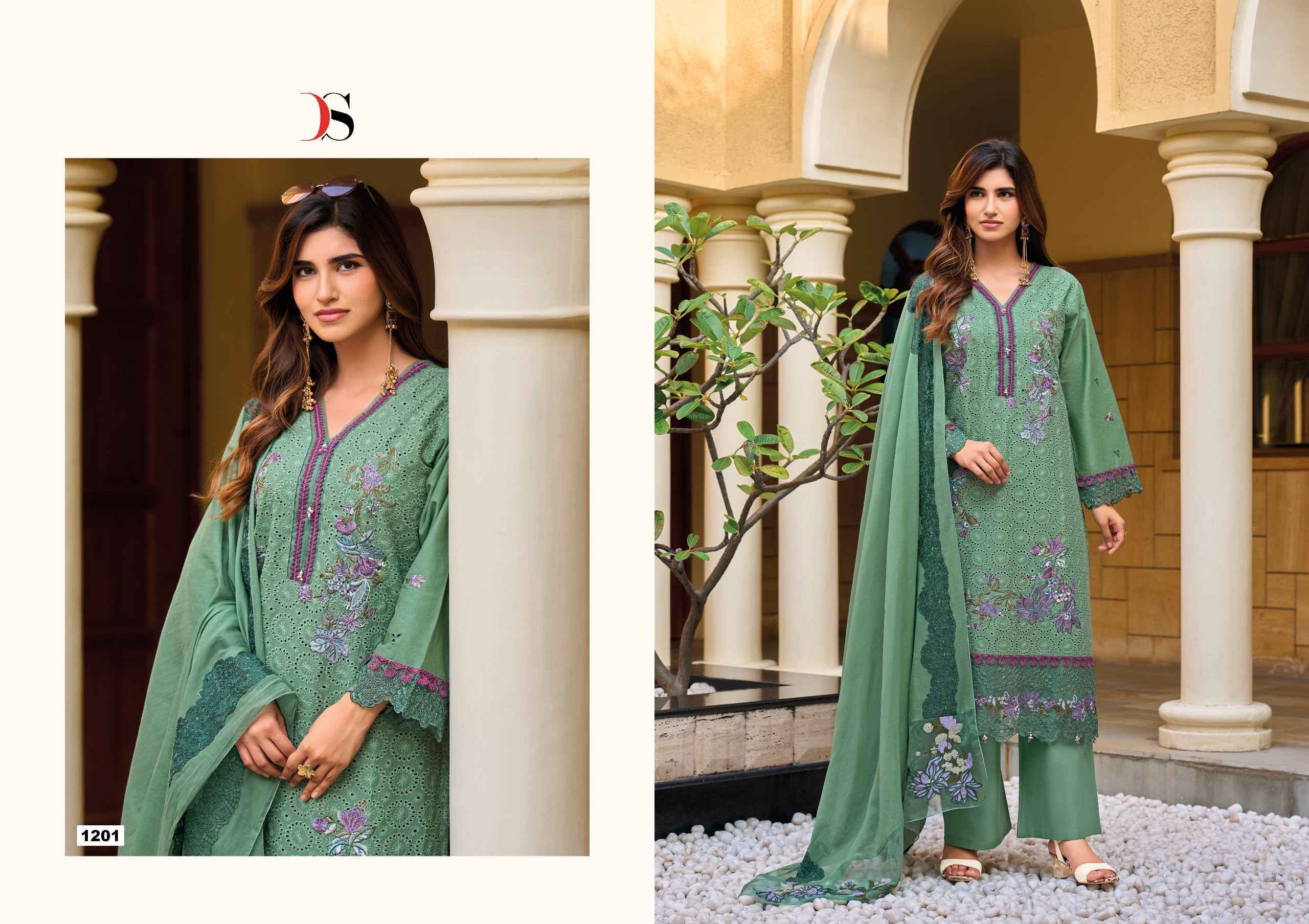 Deepsy Elaf Premium Vol 12 Cotton Dress Material 6 pcs Catalogue