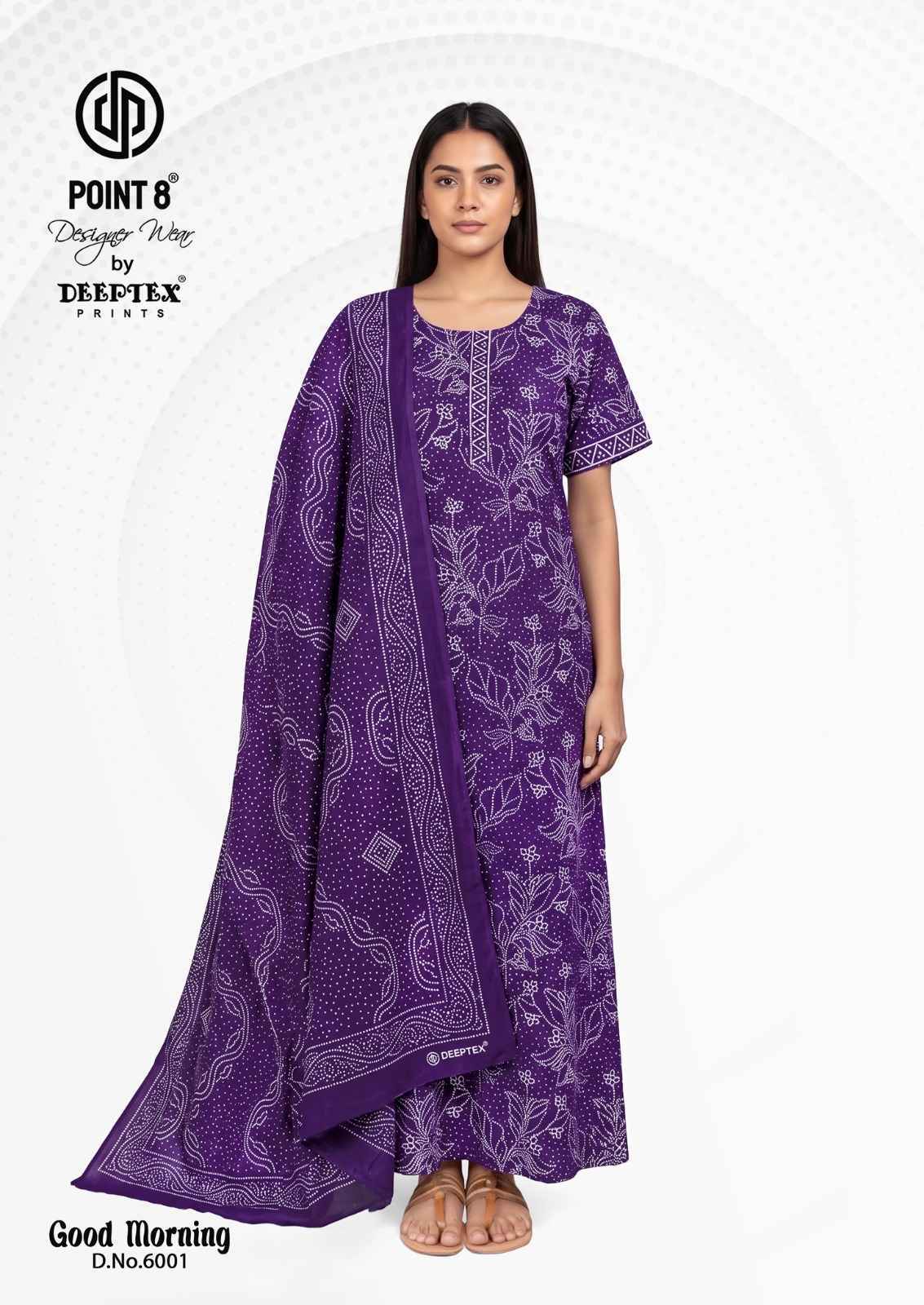 Deeptex Good Morning Vol 6 Cotton Nighty With Dupatta 10 pcs Catalogue