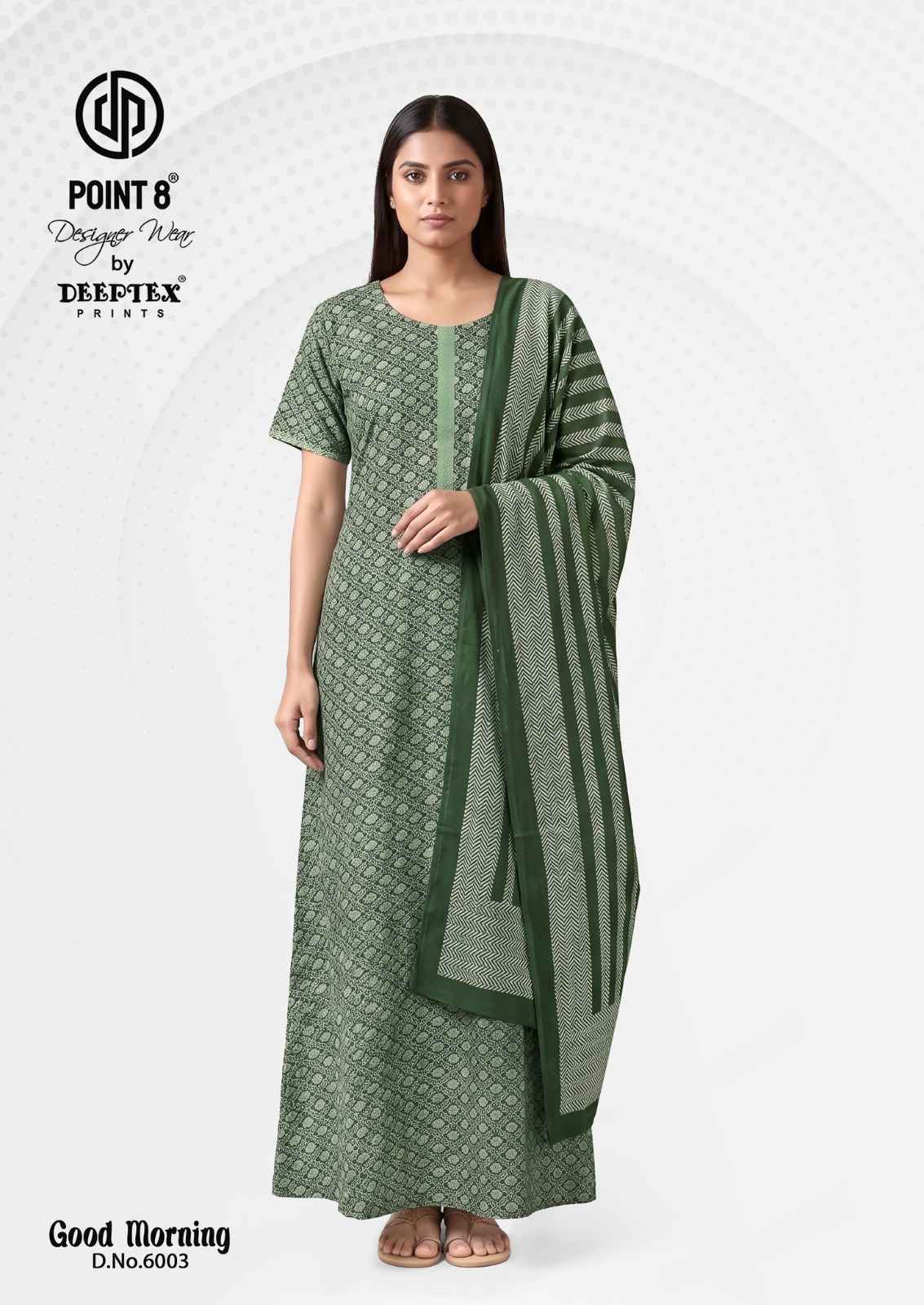 Deeptex Good Morning Vol 6 Cotton Nighty With Dupatta 10 pcs Catalogue