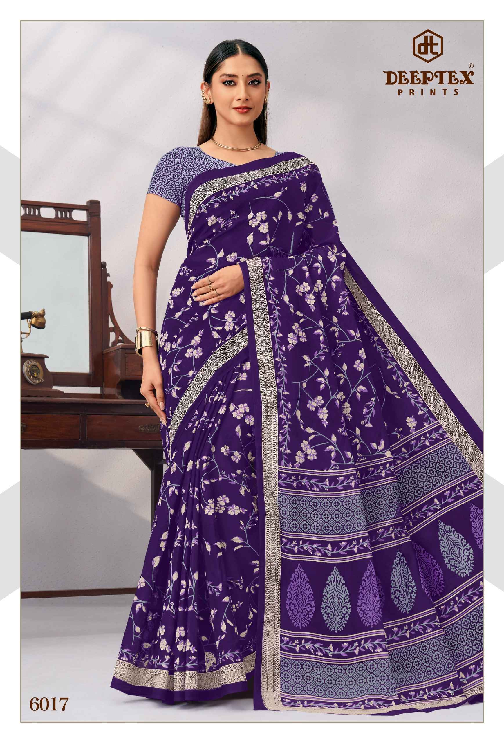 Deeptex Mother India Vol 60 Cotton Saree 30 pcs Catalogue