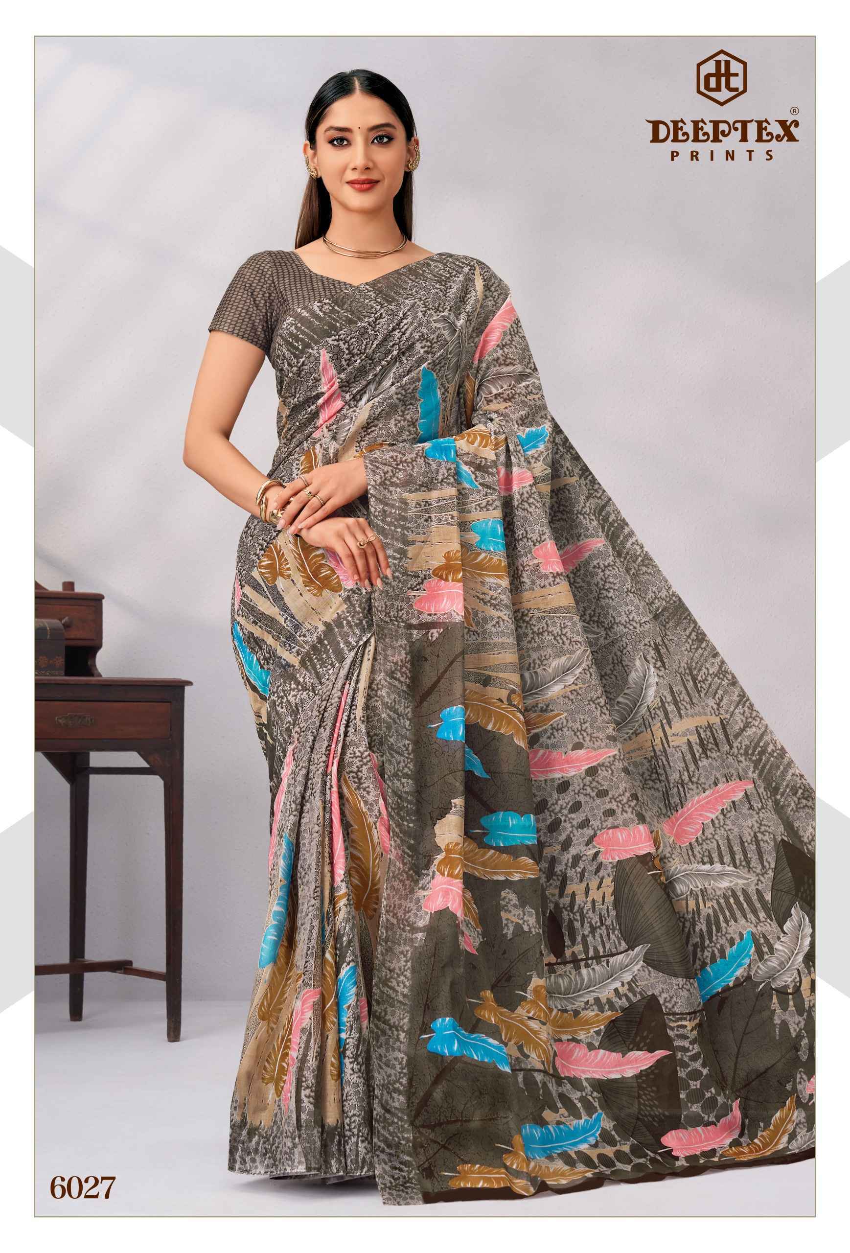 Deeptex Mother India Vol 60 Cotton Saree 30 pcs Catalogue