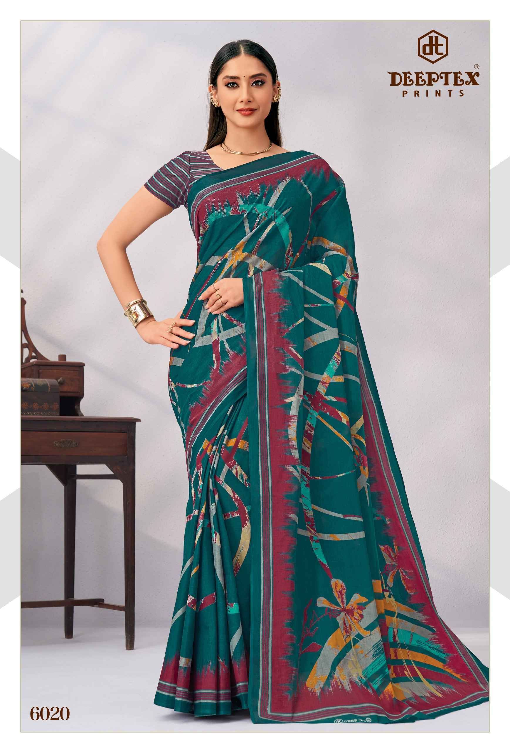 Deeptex Mother India Vol 60 Cotton Saree 30 pcs Catalogue