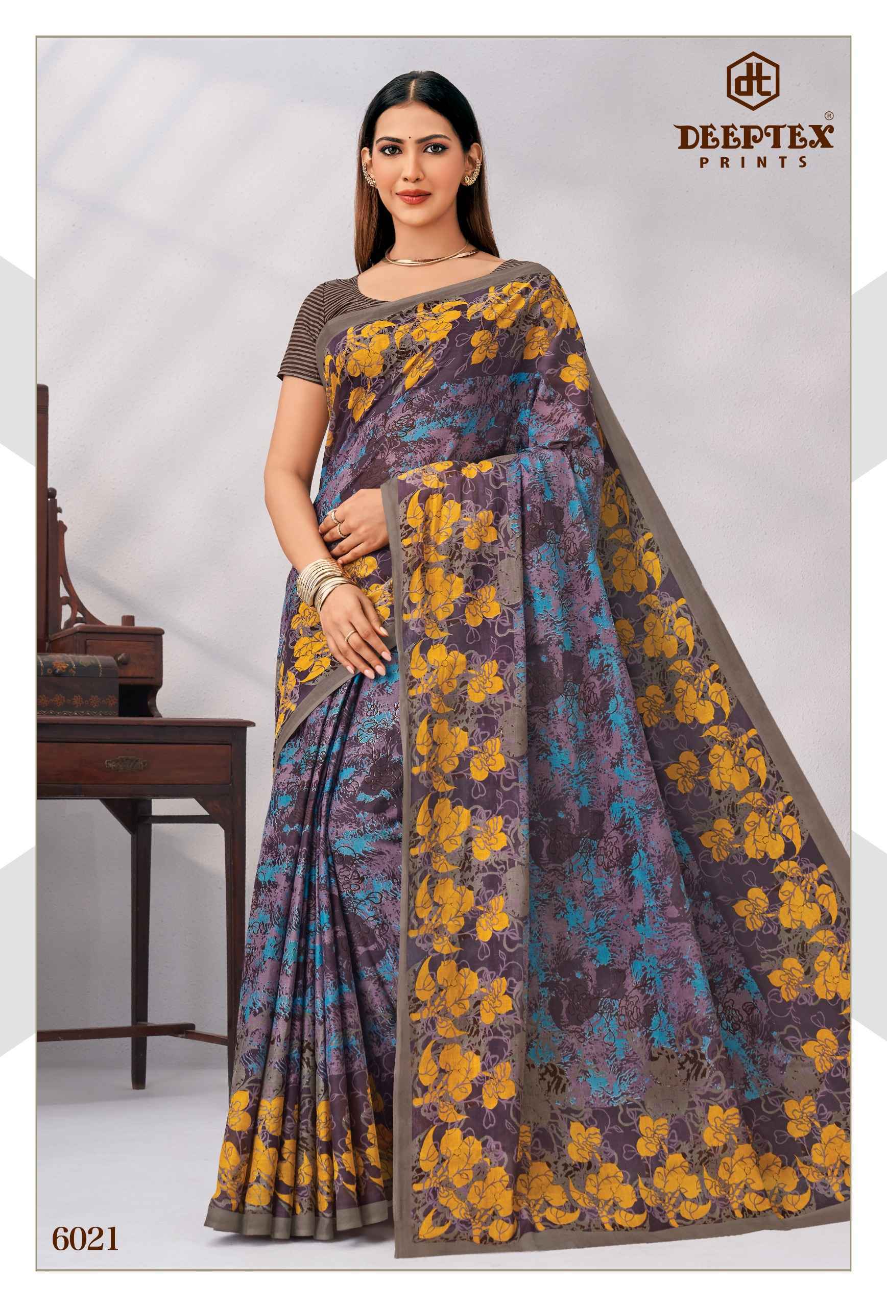 Deeptex Mother India Vol 60 Cotton Saree 30 pcs Catalogue