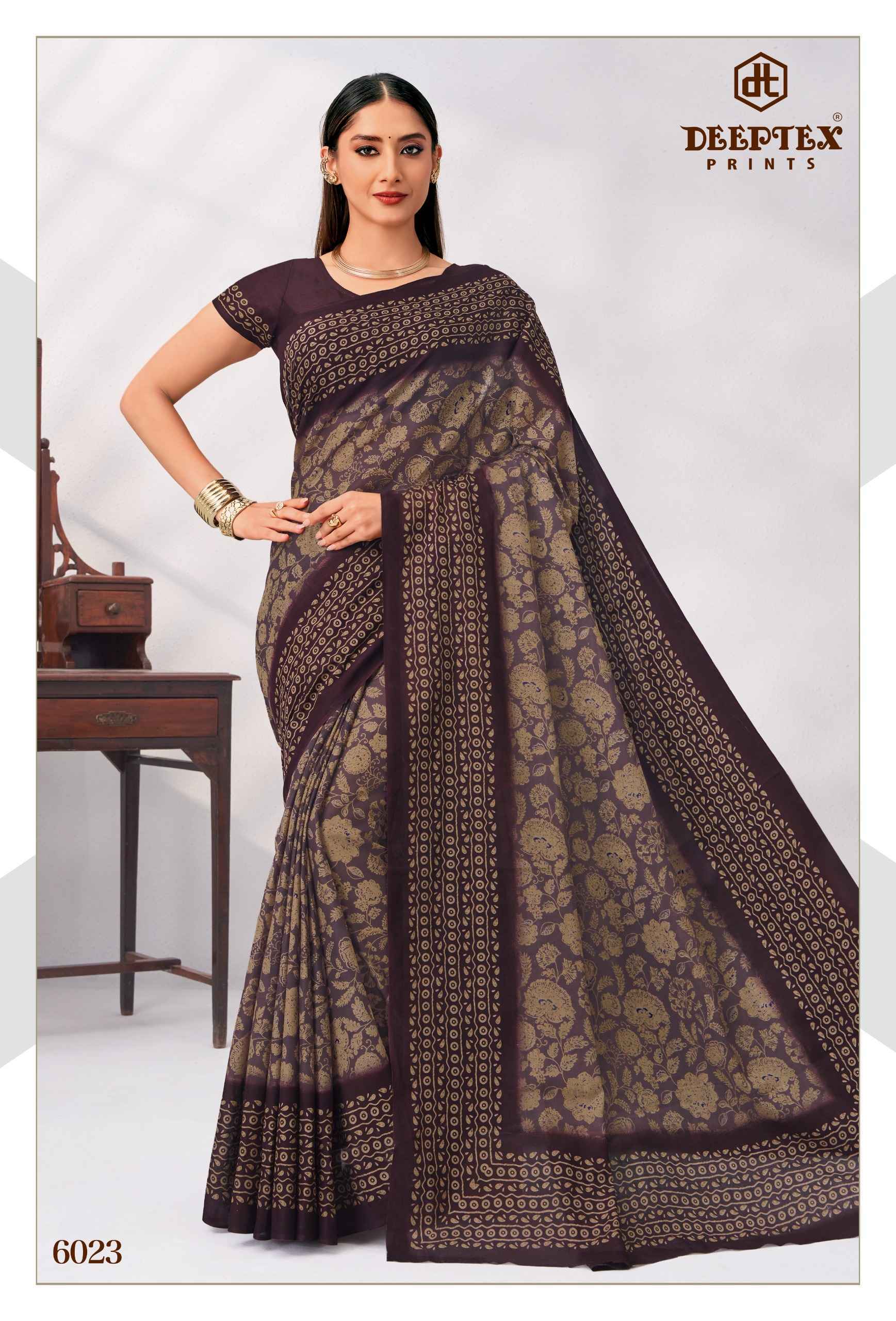 Deeptex Mother India Vol 60 Cotton Saree 30 pcs Catalogue