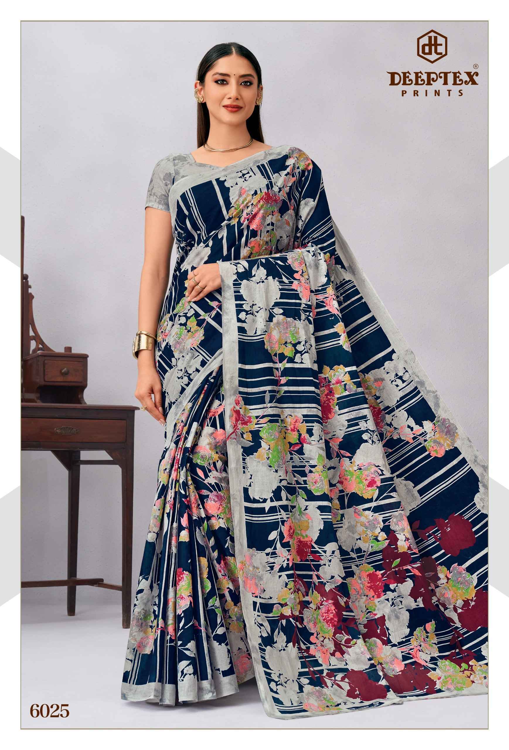 Deeptex Mother India Vol 60 Cotton Saree 30 pcs Catalogue