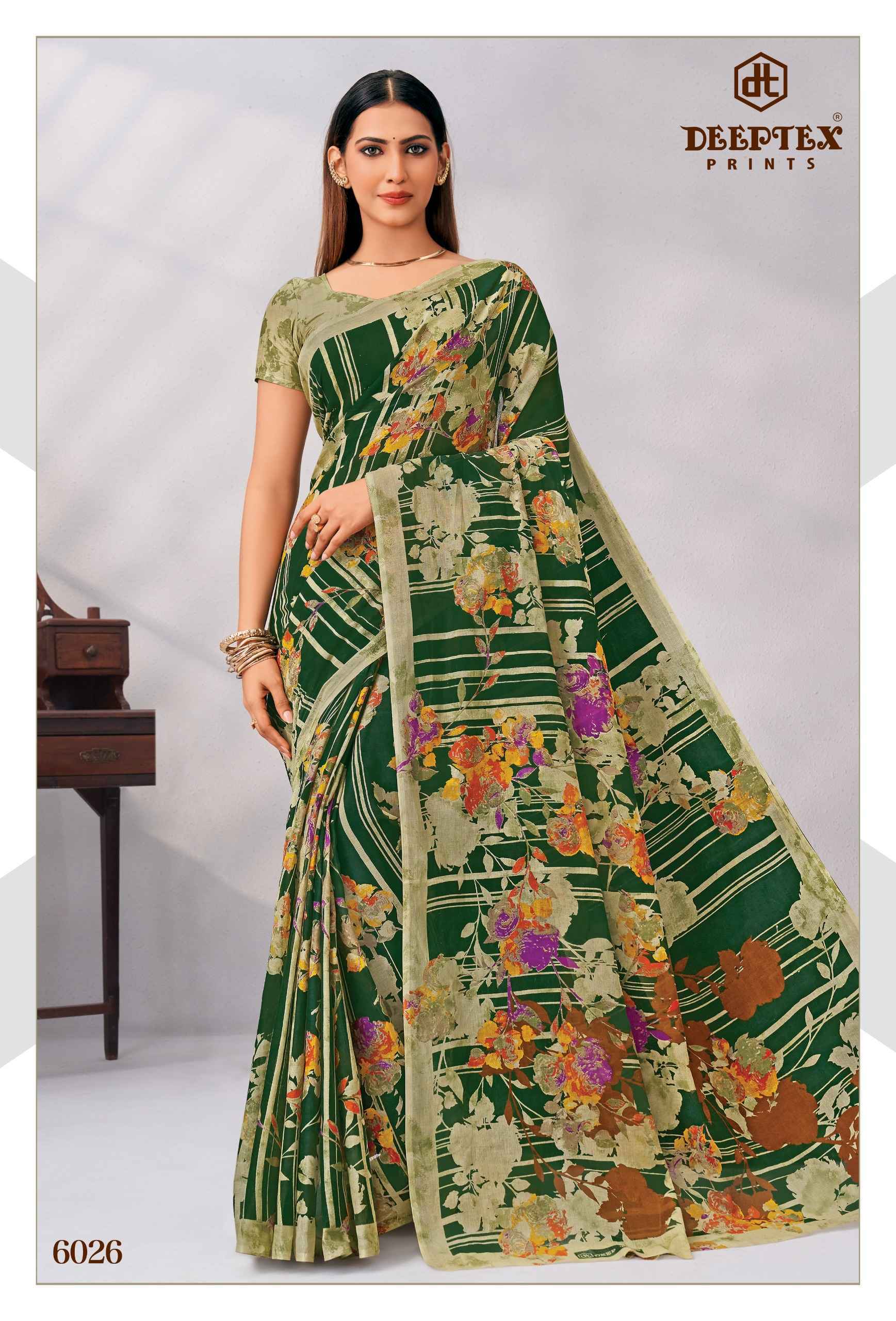 Deeptex Mother India Vol 60 Cotton Saree 30 pcs Catalogue