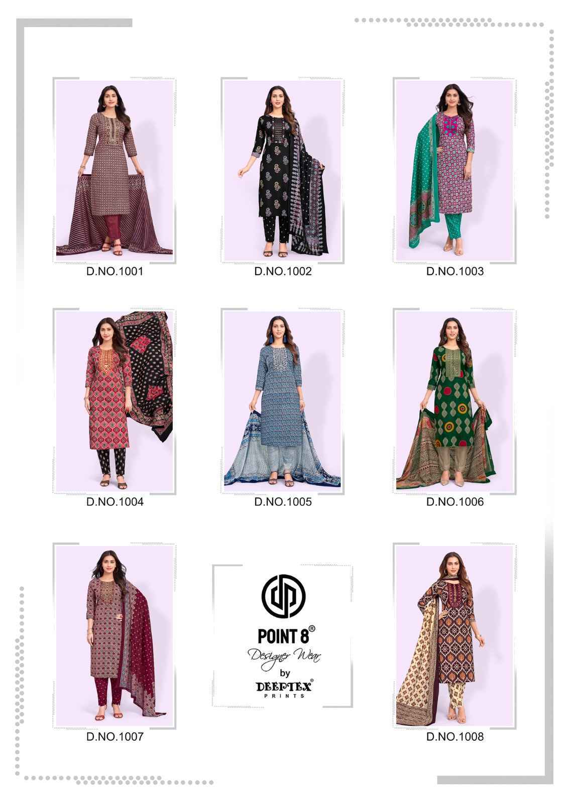 Deeptex Non Stop Vol 1 Readymade Cotton Dress 8 pcs Catalogue