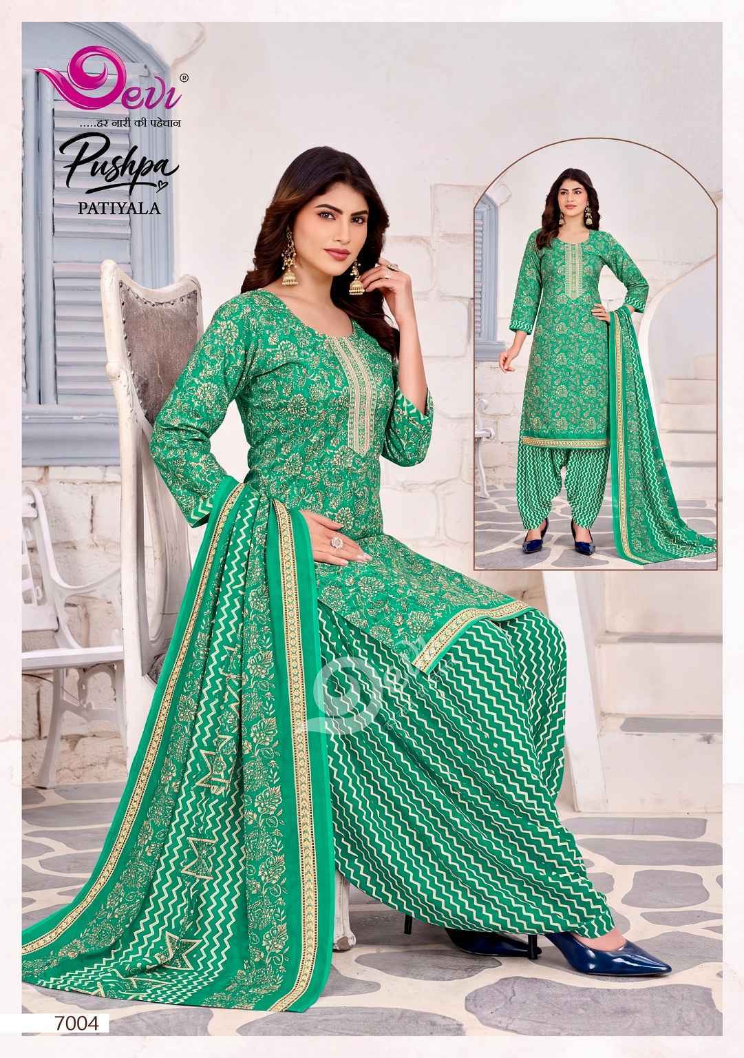 Devi Pushpa Vol 7 Readymade Cotton Dress 12 pcs Catalogue