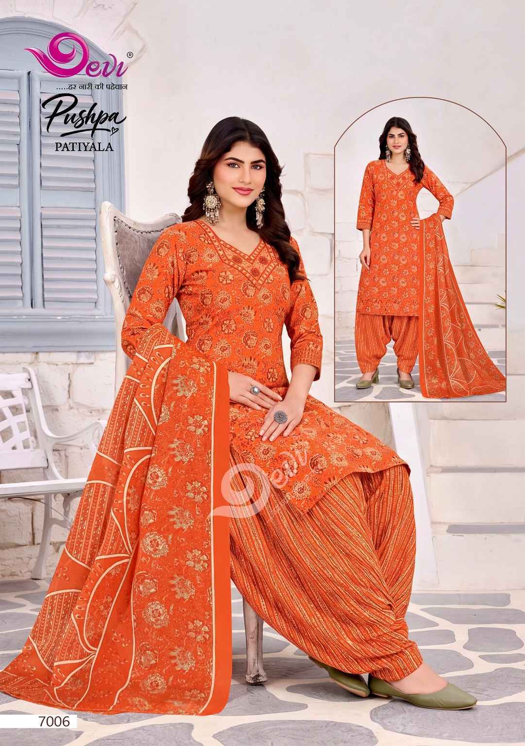 Devi Pushpa Vol 7 Readymade Cotton Dress 12 pcs Catalogue