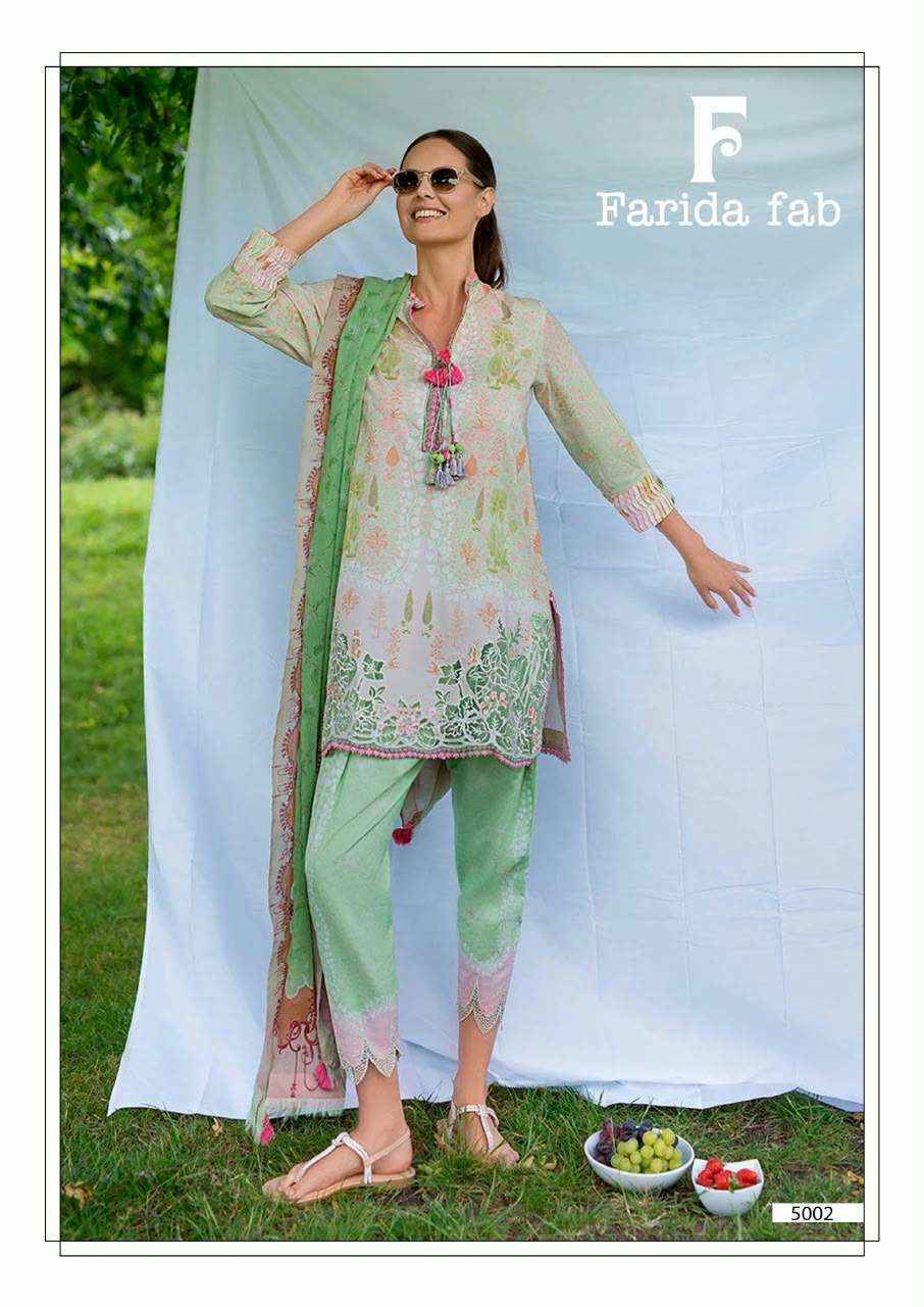 Farida Fab Amara Vol 5 Cotton Dress Material 6 pcs Catalogue