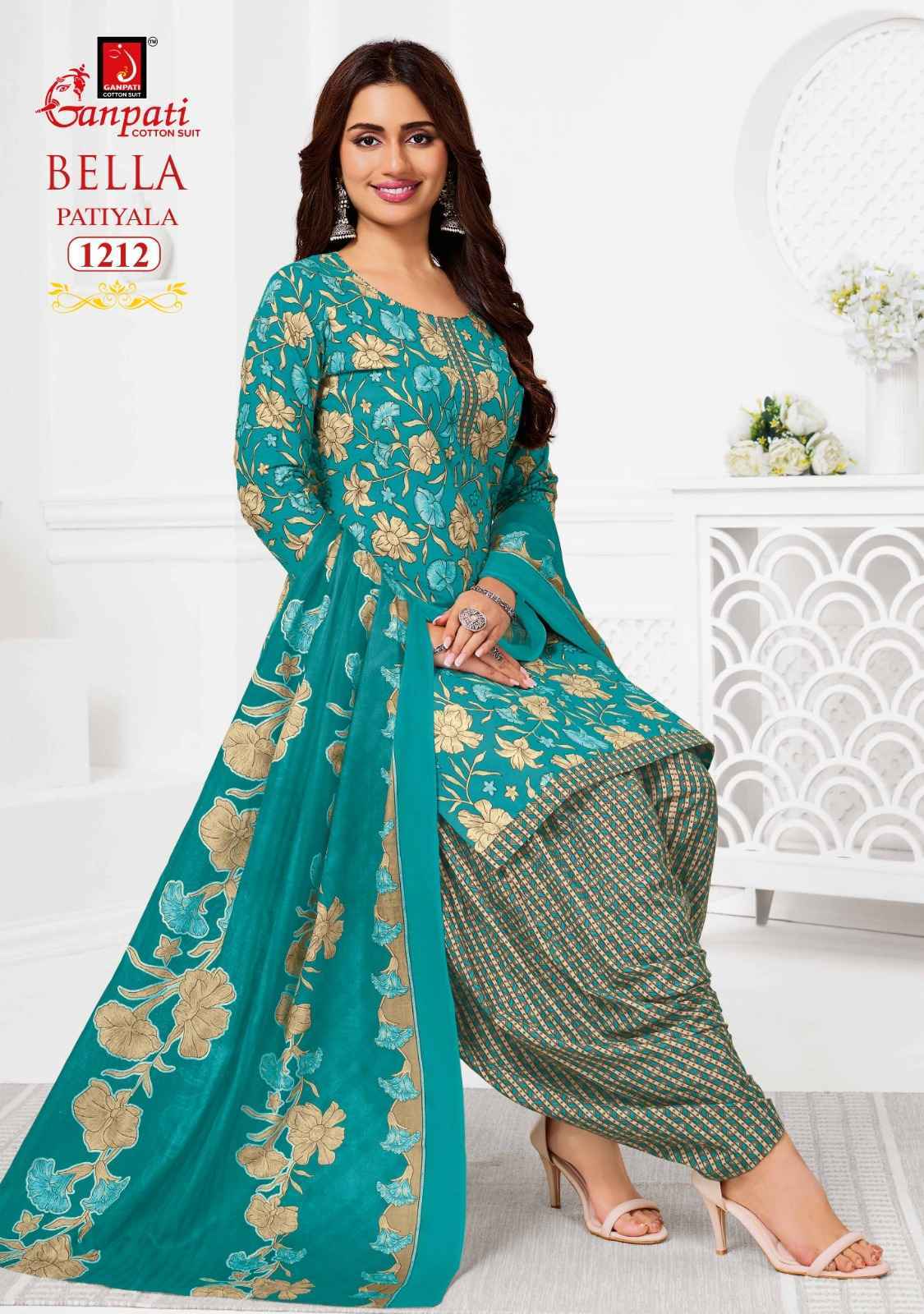 Ganpati Bella Vol 12 Cotton Dress Material 12 pcs Catalogue