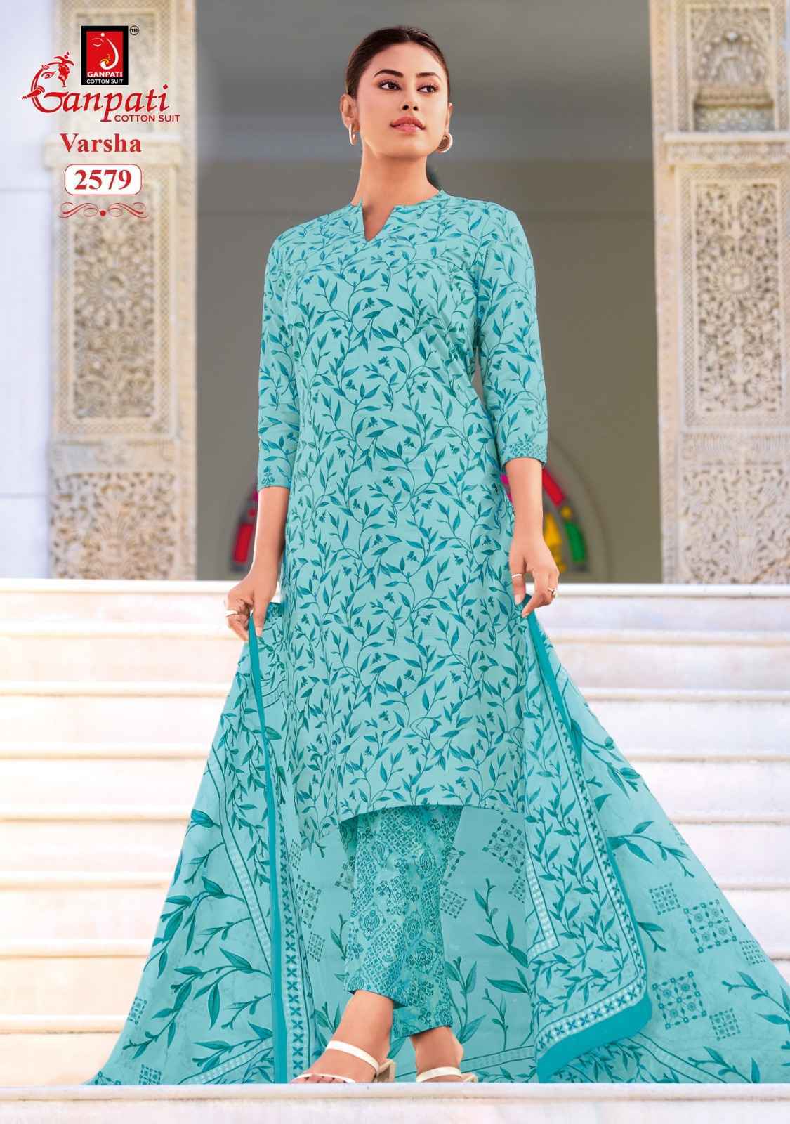 Ganpati Varsha Vol 16 Cotton Dress Material 12 pcs Catalogue