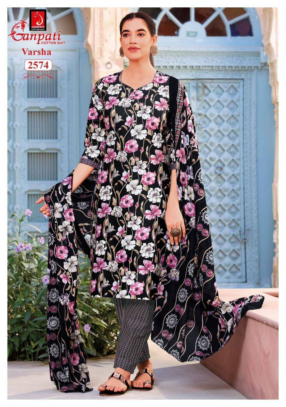 Ganpati Varsha Vol 16 Cotton Dress Material 12 pcs Catalogue