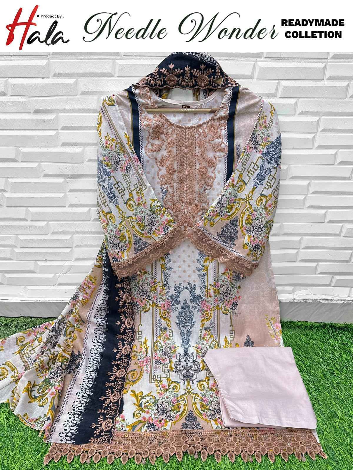 Hala Needle Wonder Readymade Collection Cotton Dress 8 pcs Catalogue