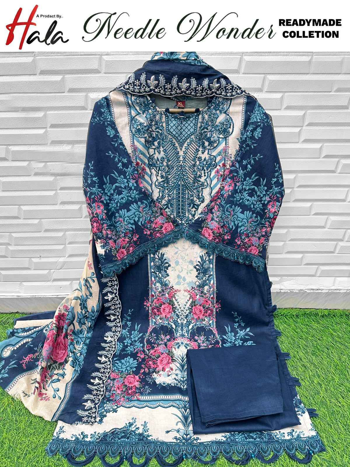 Hala Needle Wonder Readymade Collection Cotton Dress 8 pcs Catalogue