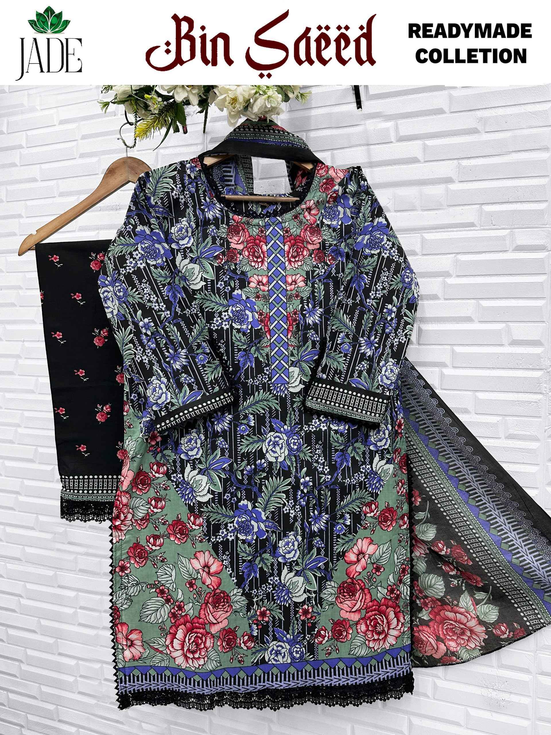 Jade Bin Saeed Readymade Collection Cotton Dress 6 pcs Catalogue