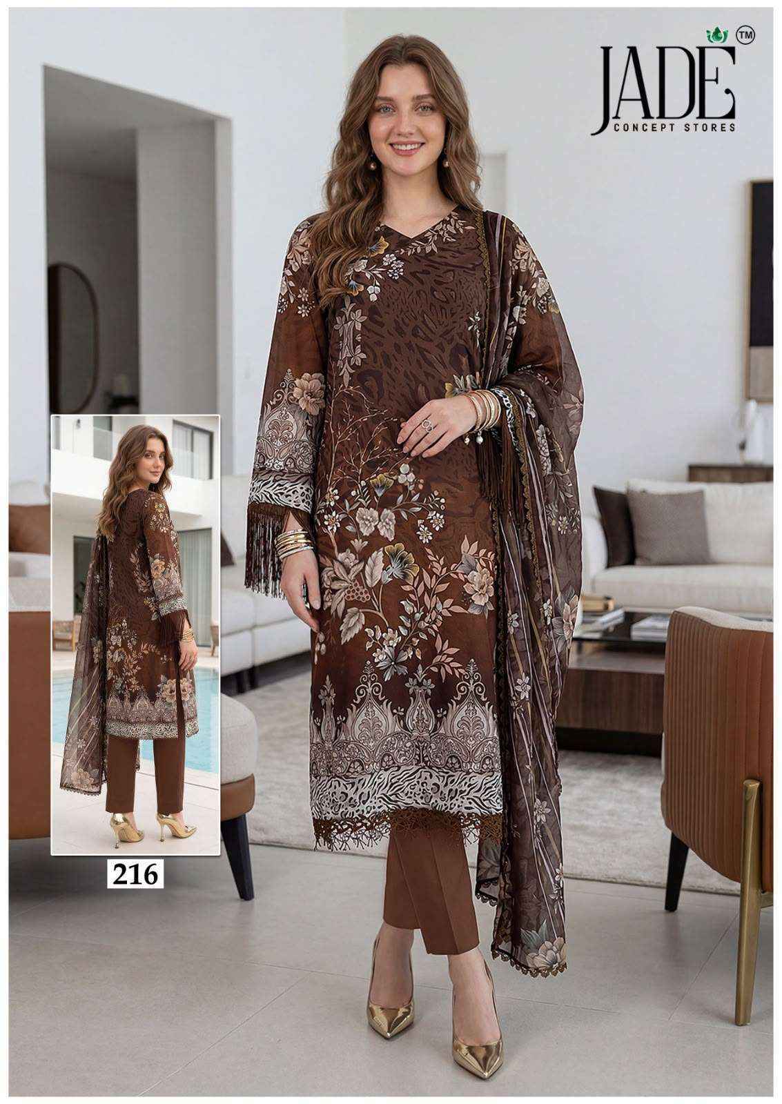Jade Chevron Vol 22 Cotton Dress Material 6 Pc Catalog