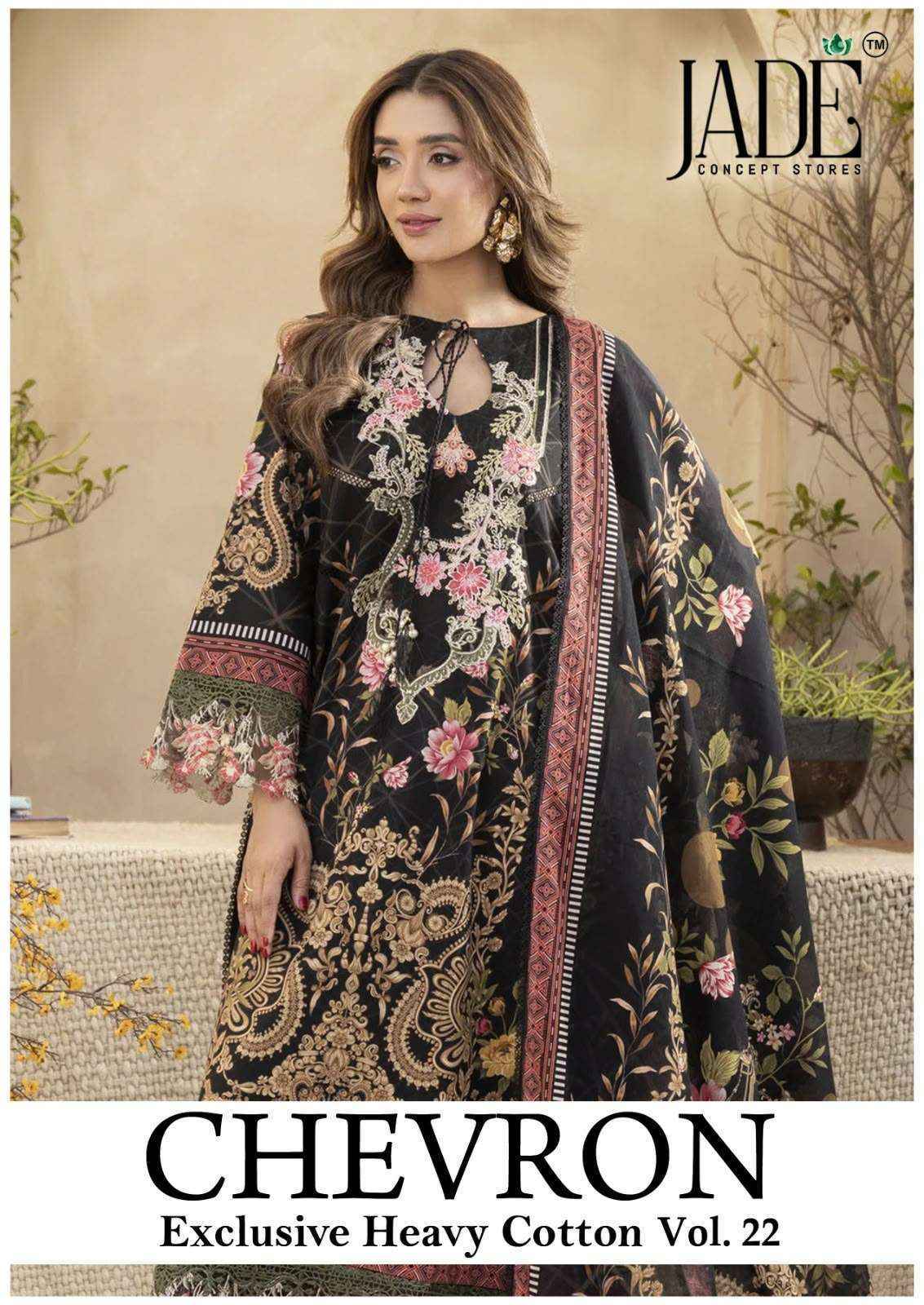 Jade Chevron Vol 22 Cotton Dress Material 6 Pc Catalog