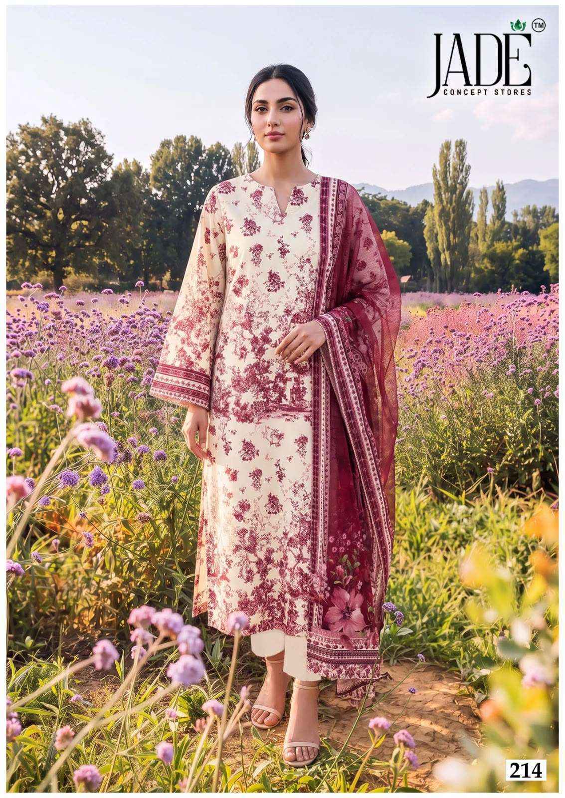 Jade Chevron Vol 22 Cotton Dress Material 6 Pc Catalog