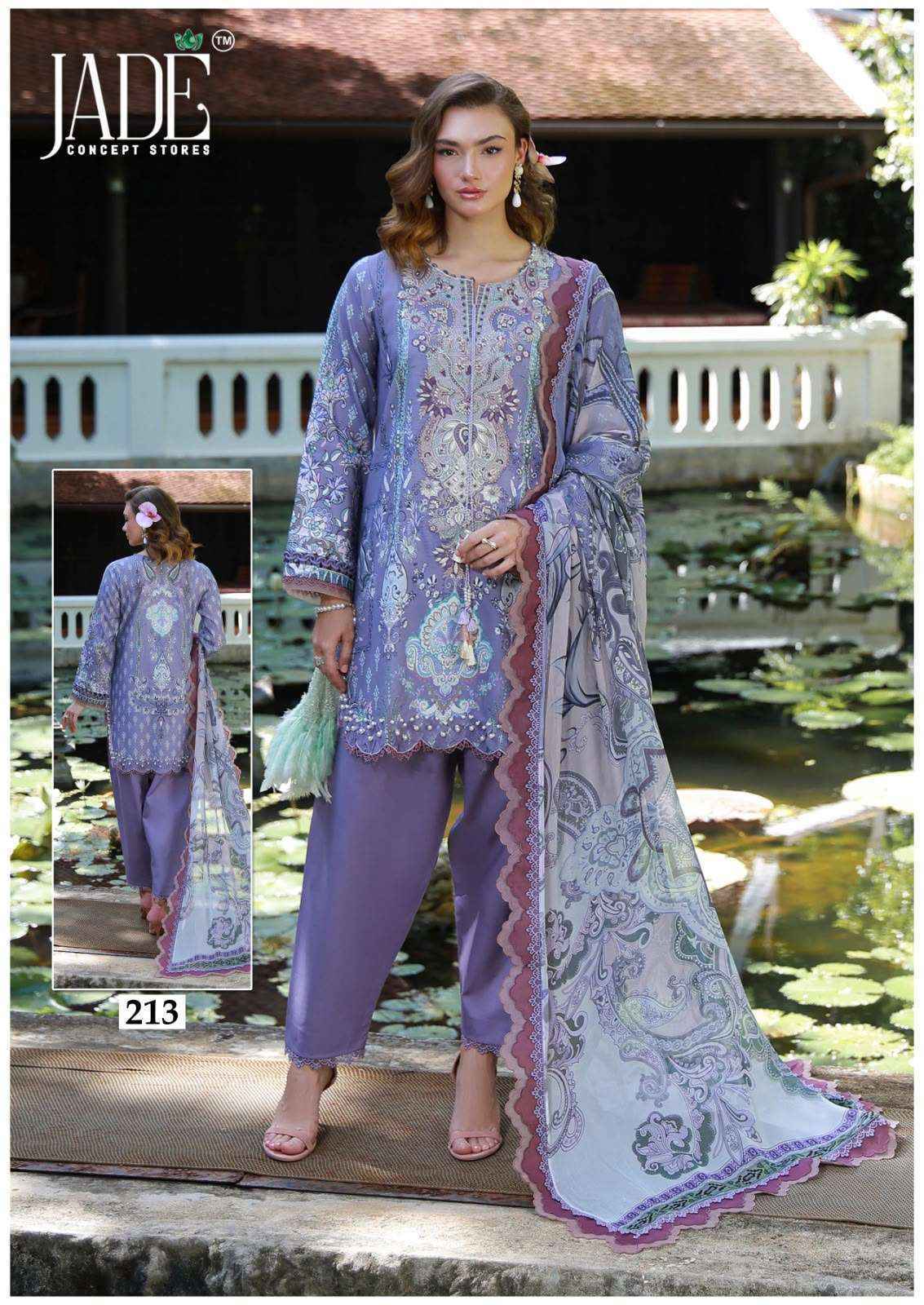Jade Chevron Vol 22 Cotton Dress Material 6 Pc Catalog