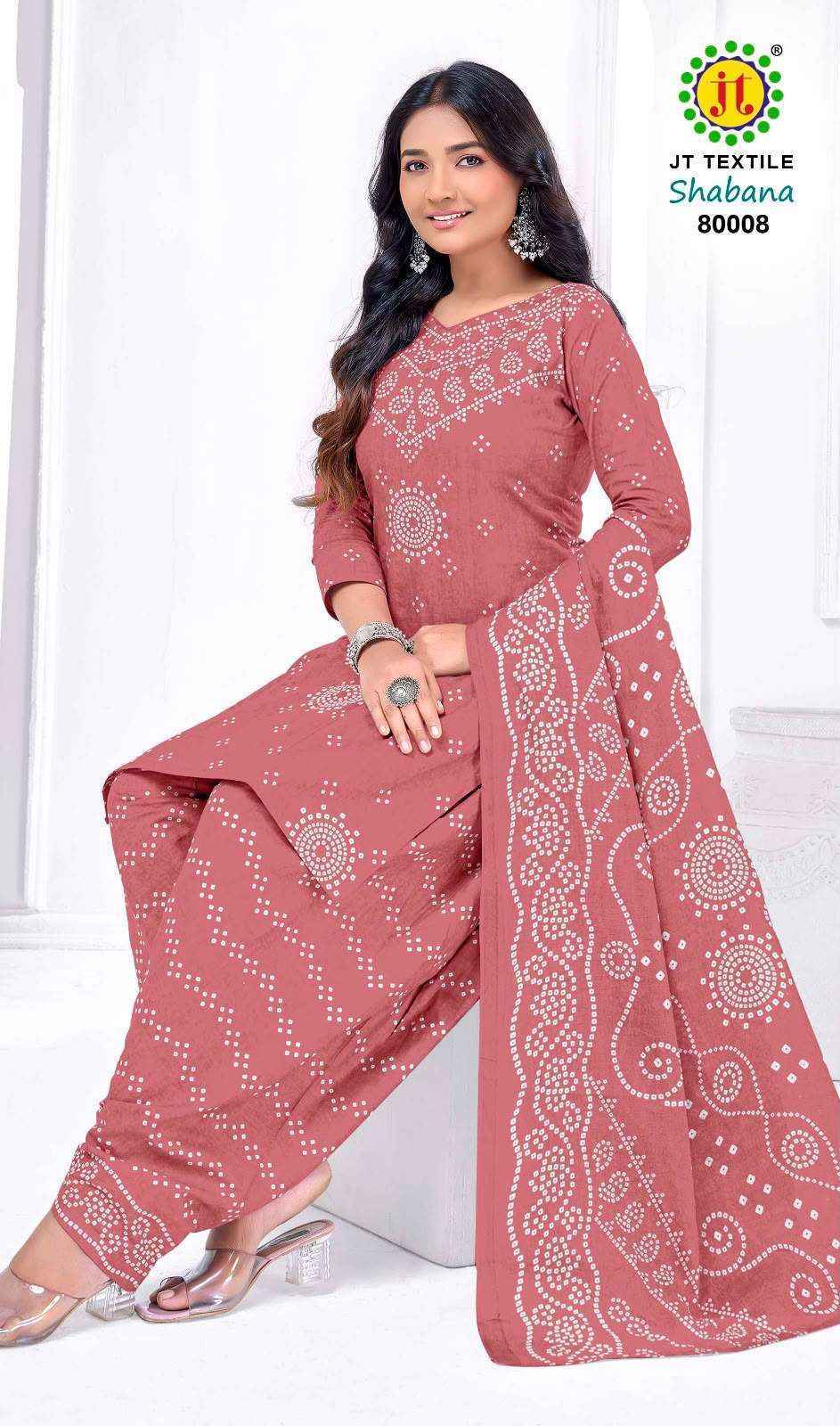 Jt Shabana Vol 80 Cotton Dress Material 10 pcs Catalogue