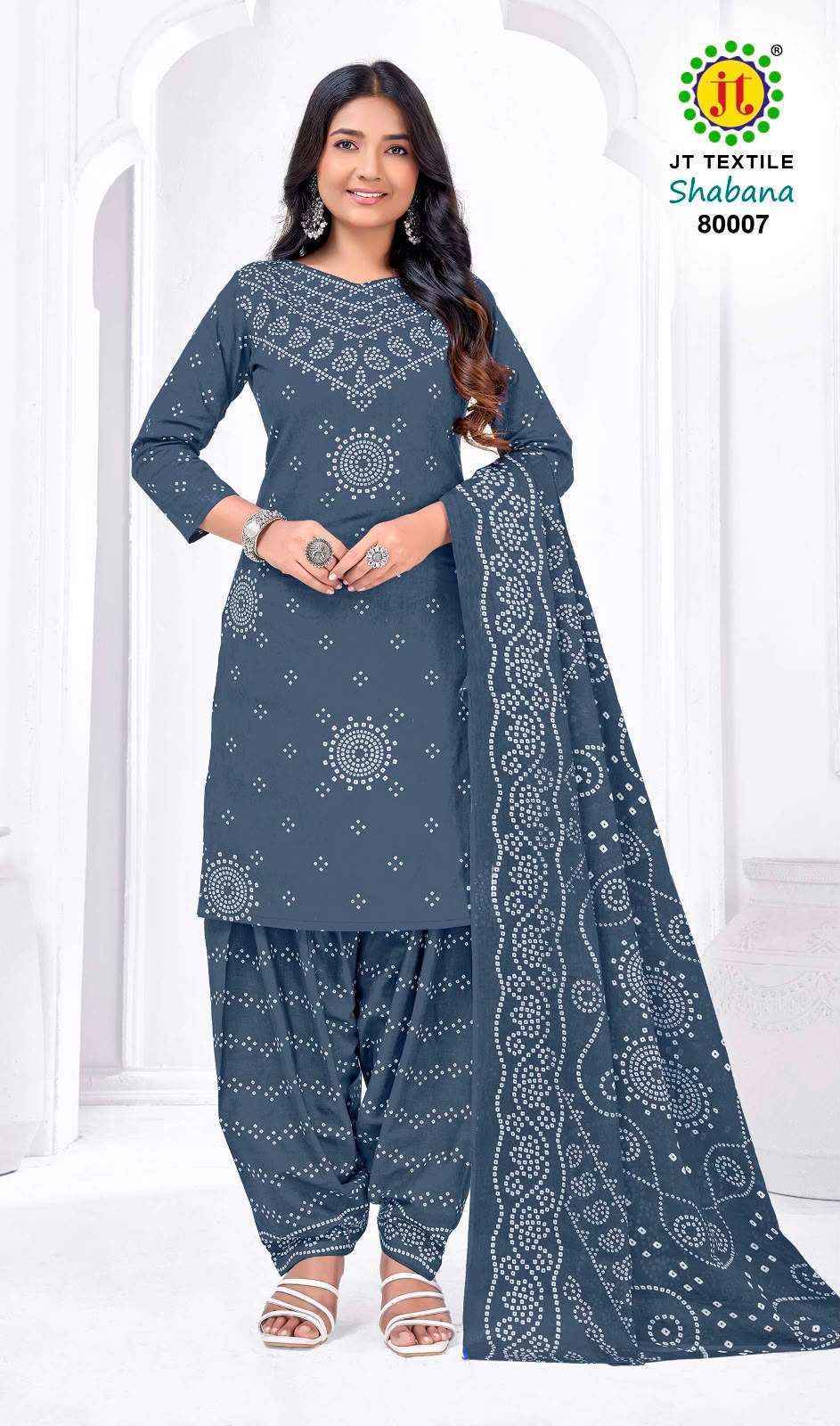 Jt Shabana Vol 80 Cotton Dress Material 10 pcs Catalogue