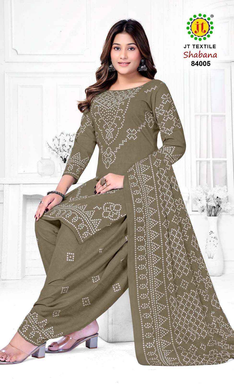 Jt Shabana Vol 84 Cotton Dress Material 10 pcs Catalogue