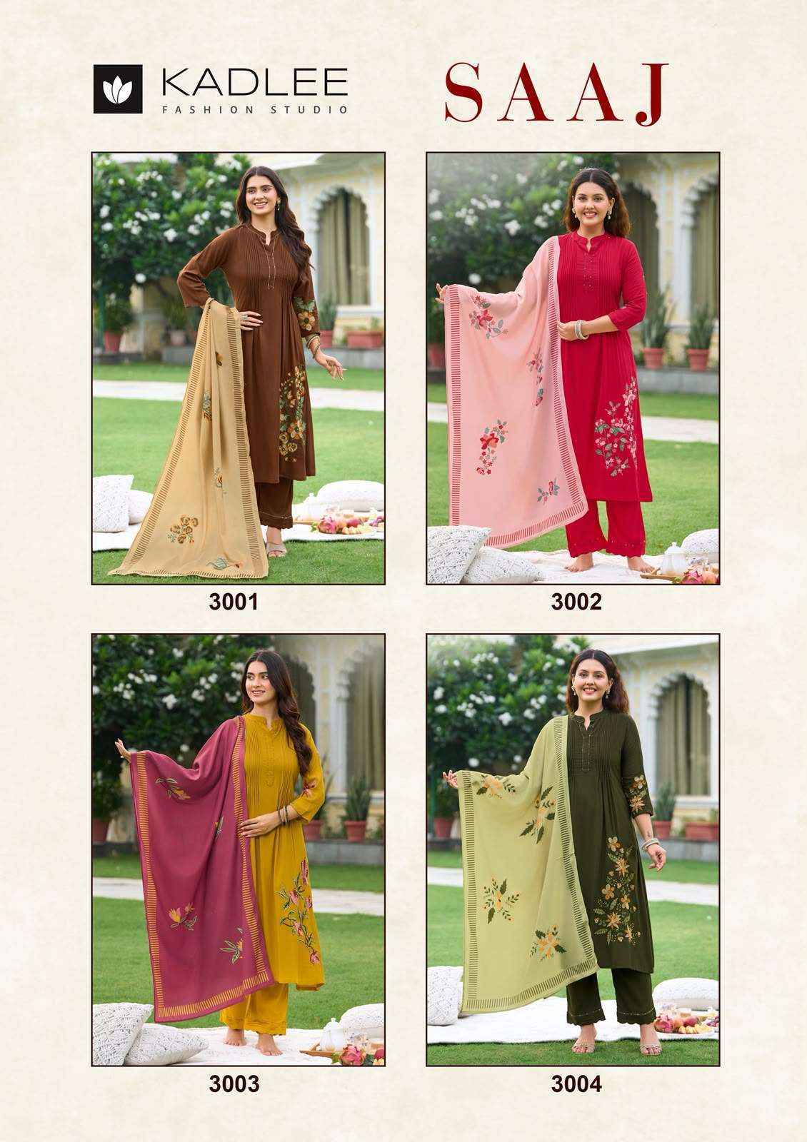 Kadlee Saaj Rayon Kurti Combo 4 pcs Catalogue