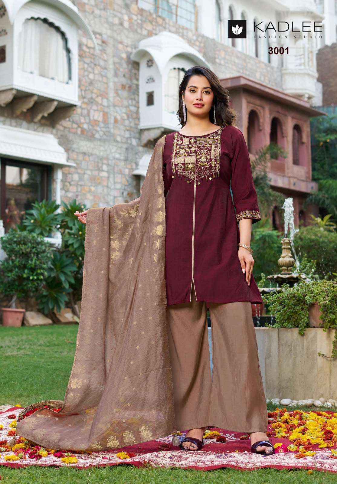Kadlee Tarnika Roman Silk Kurti Combo 4 pcs Catalogue