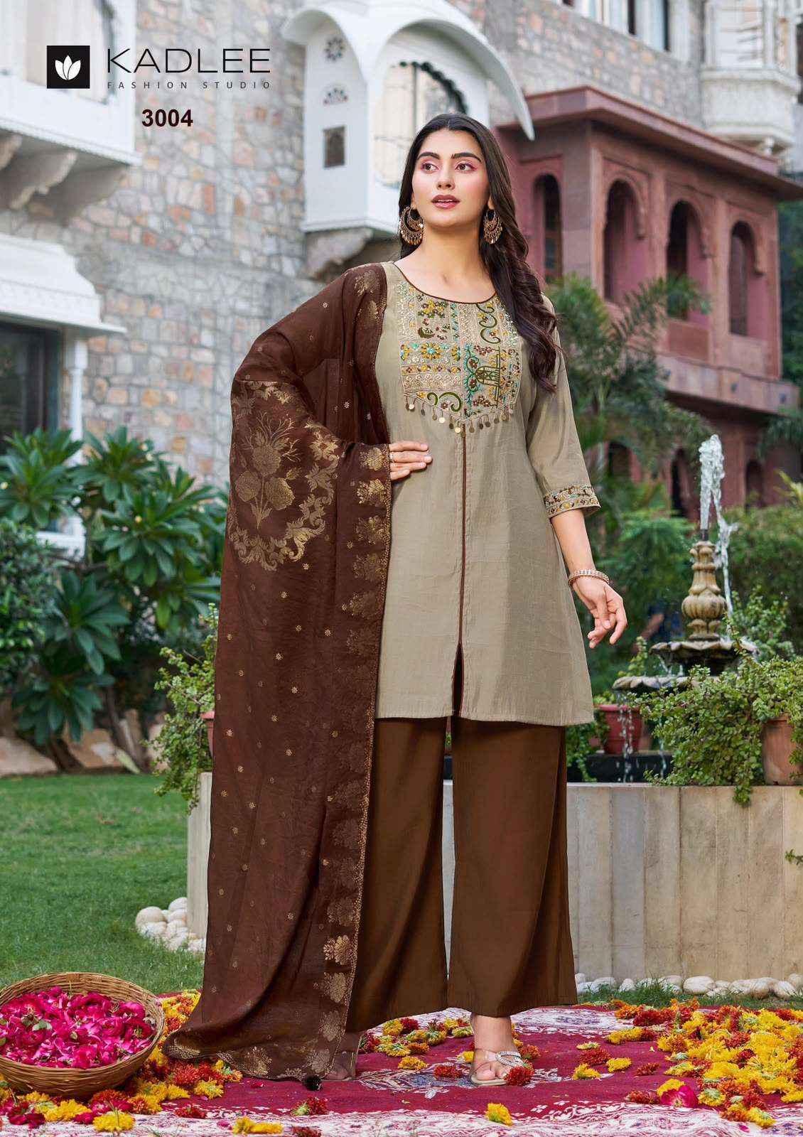 Kadlee Tarnika Roman Silk Kurti Combo 4 pcs Catalogue