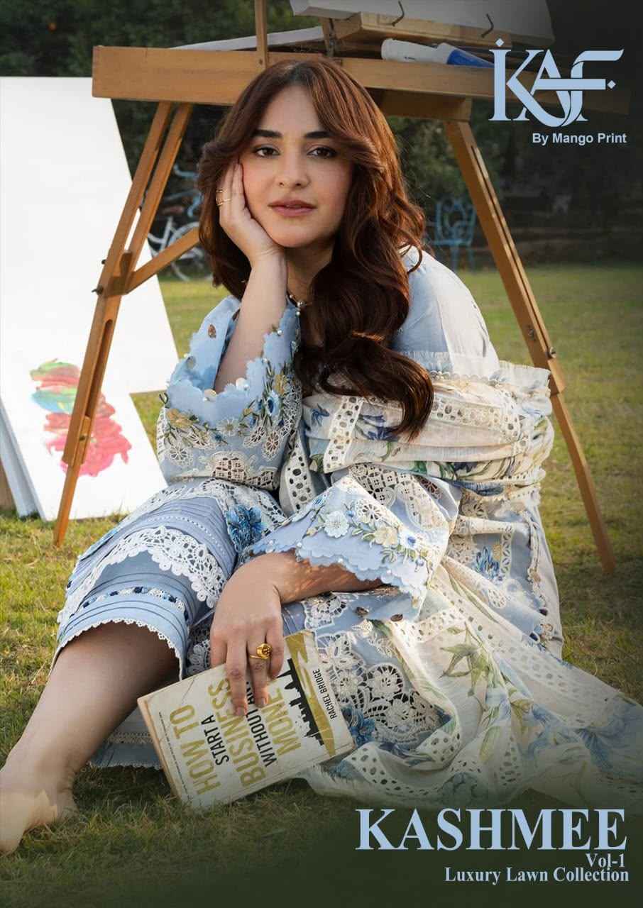 KAF Fabric Kashmee Vol 1 Cotton Dress Material 6 Pcs Catalouge
