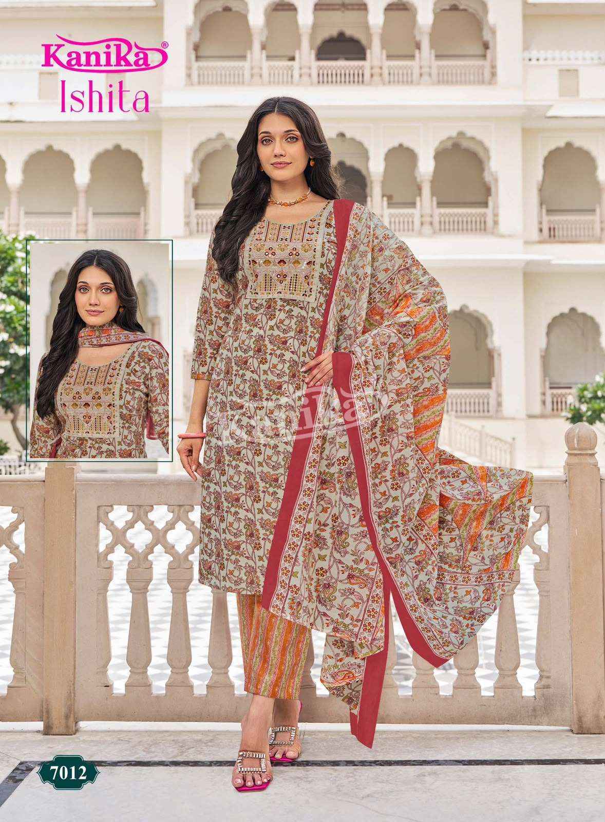 Kanika Ishita Vol 7 Cotton Kurti Combo 12 pcs Catalogue