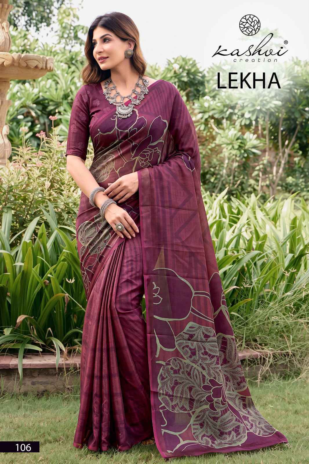 Kashvi Lekha Georgette Saree 8 pcs Catalogue